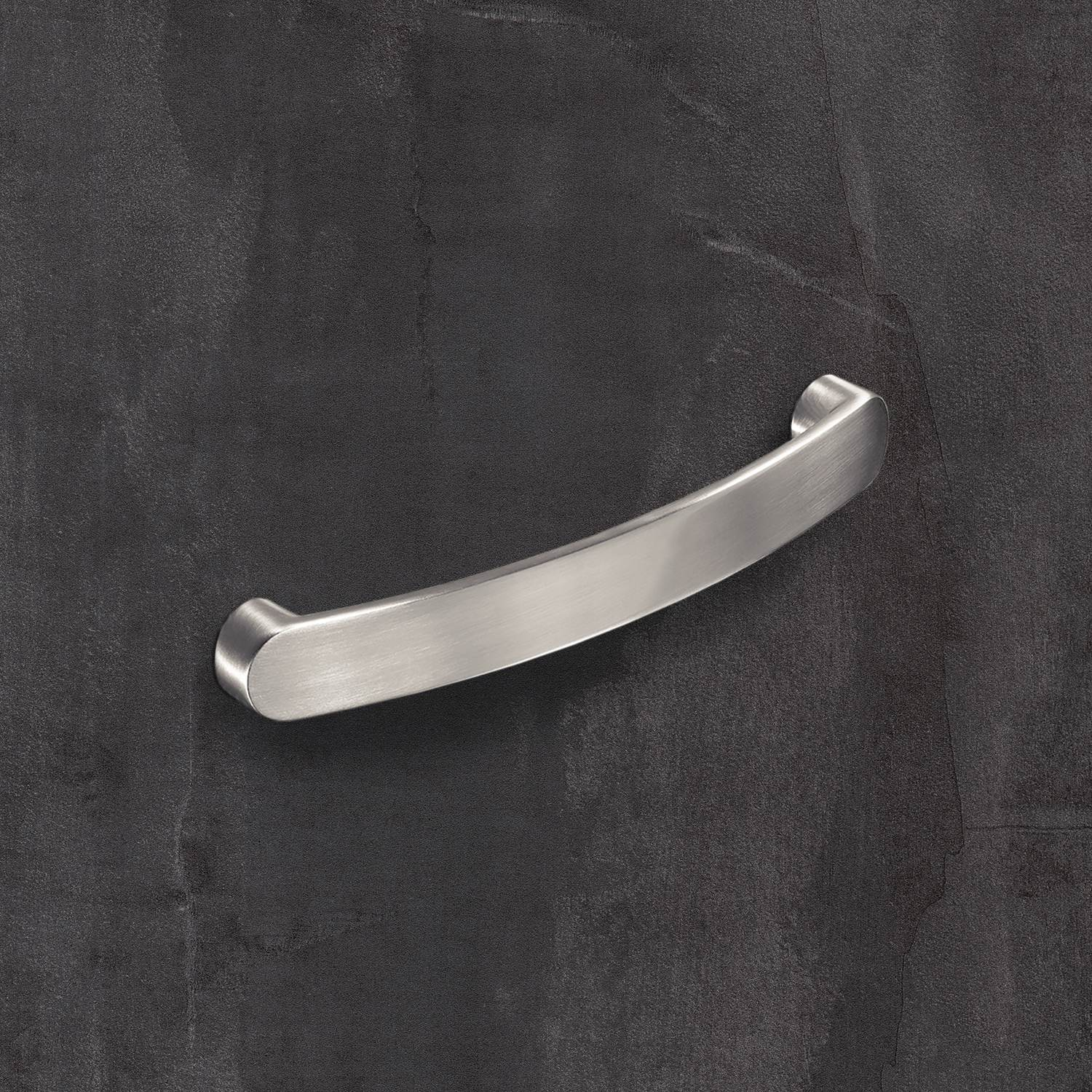 Poignée Salona, entraxe de perçages 160, L 180 mm, B 19 mm, H 27 mm, aspect inox brossé