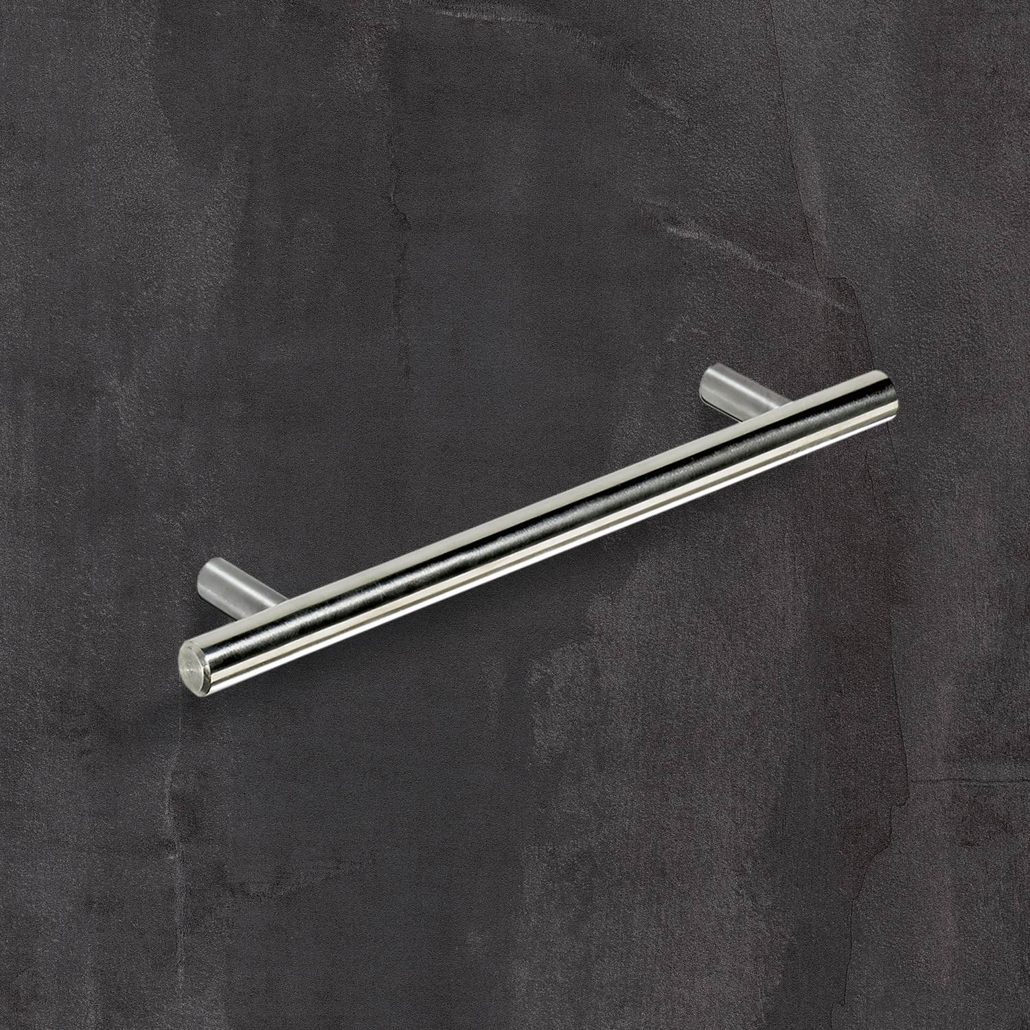 Poignée barre Salvia, entraxe de perçages 192, L 252 mm, H 35 mm, ø 12 mm, Inox brossé