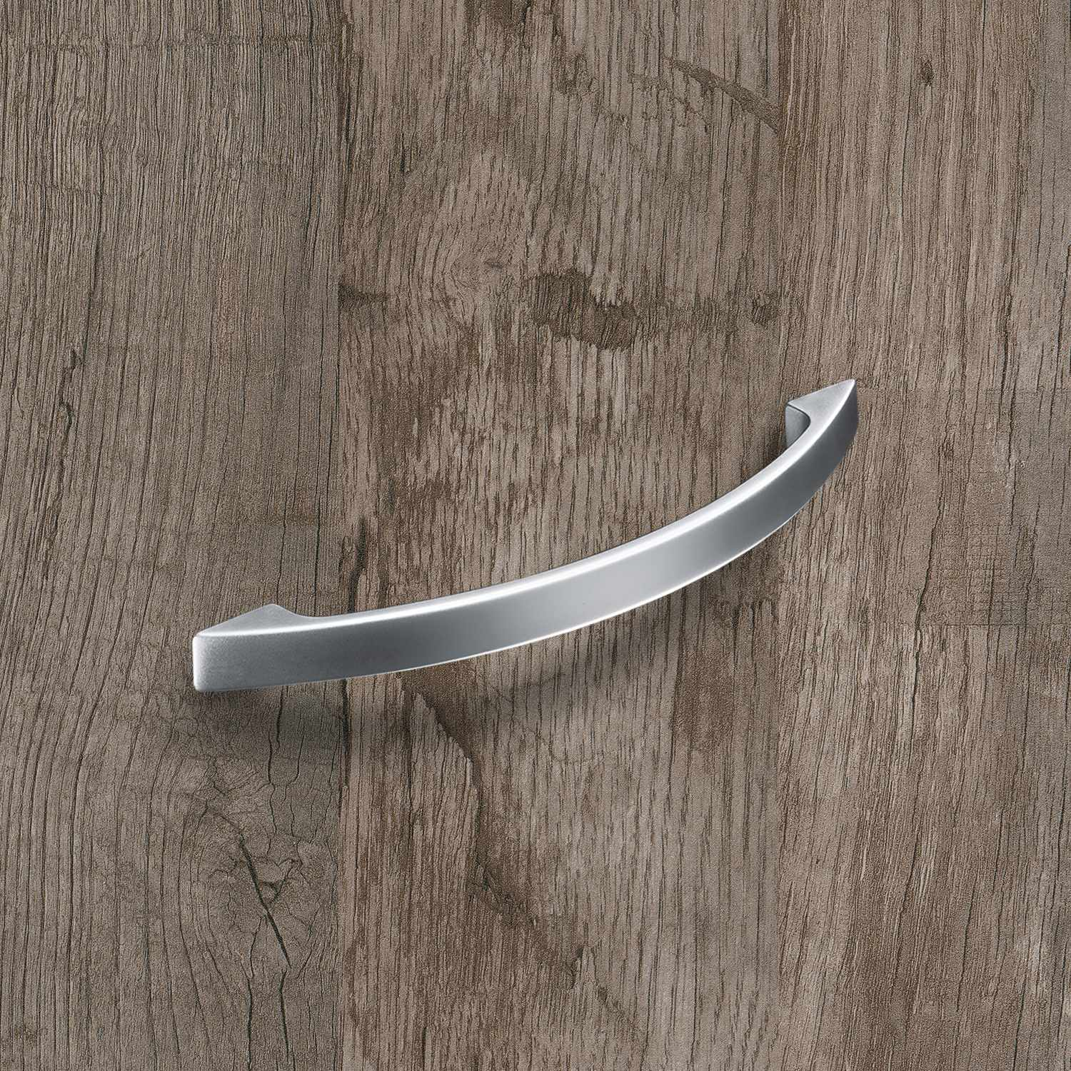 Greep Tolosa, boorafstand 128, L 157 mm, B 10 mm, H 28 mm, Mat verchroomd