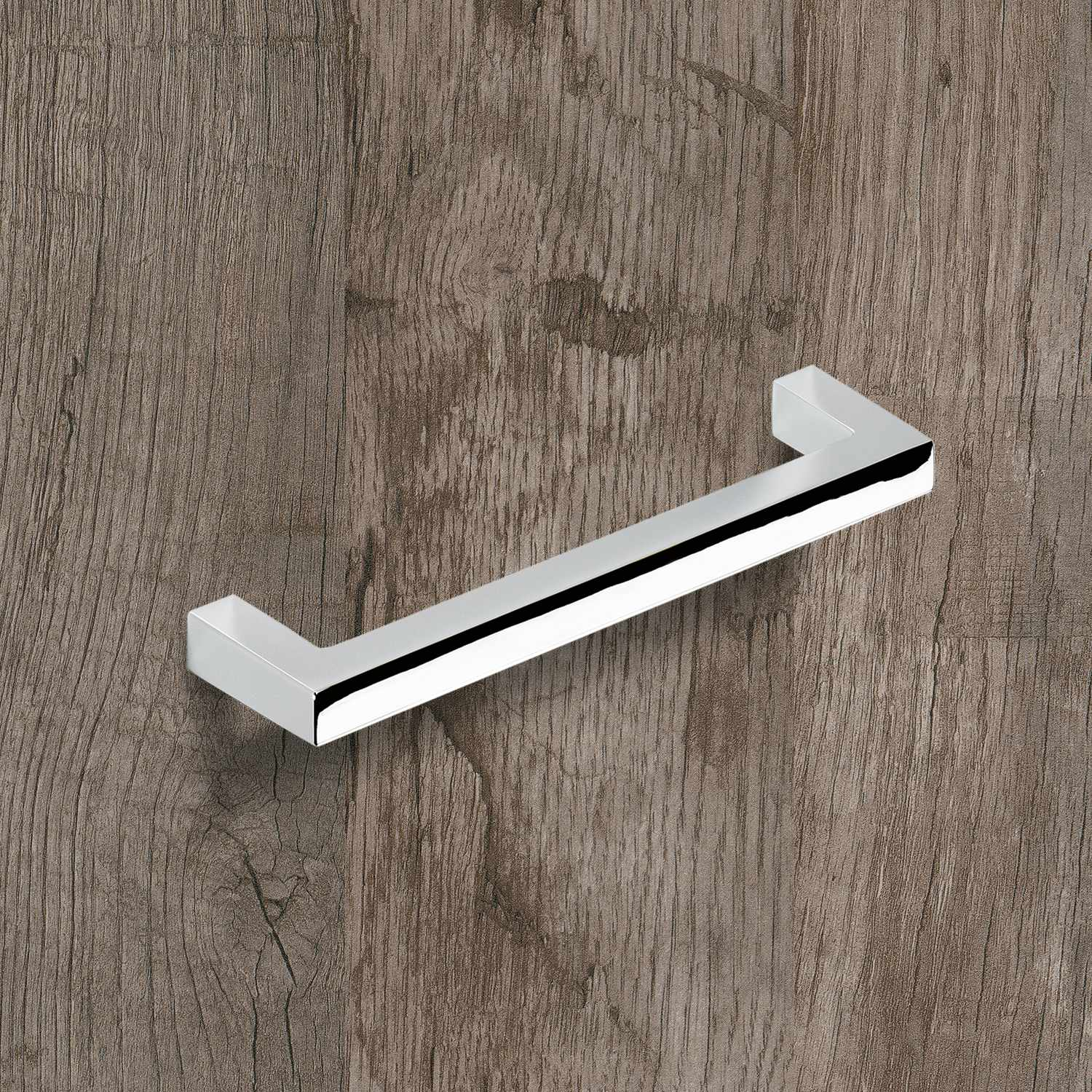 Greep Tornea, boorafstand 192, L 202 mm, B 10 mm, H 32 mm, glans verchroomd