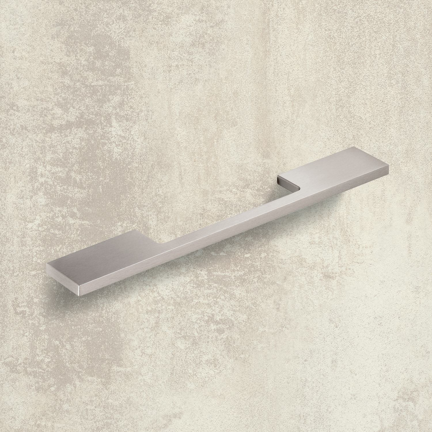 Greep Velitra, boorafstand 260 / 320 mm, L 372 mm, B 7 mm, H 34 mm, roestvrij staal finish geborsteld