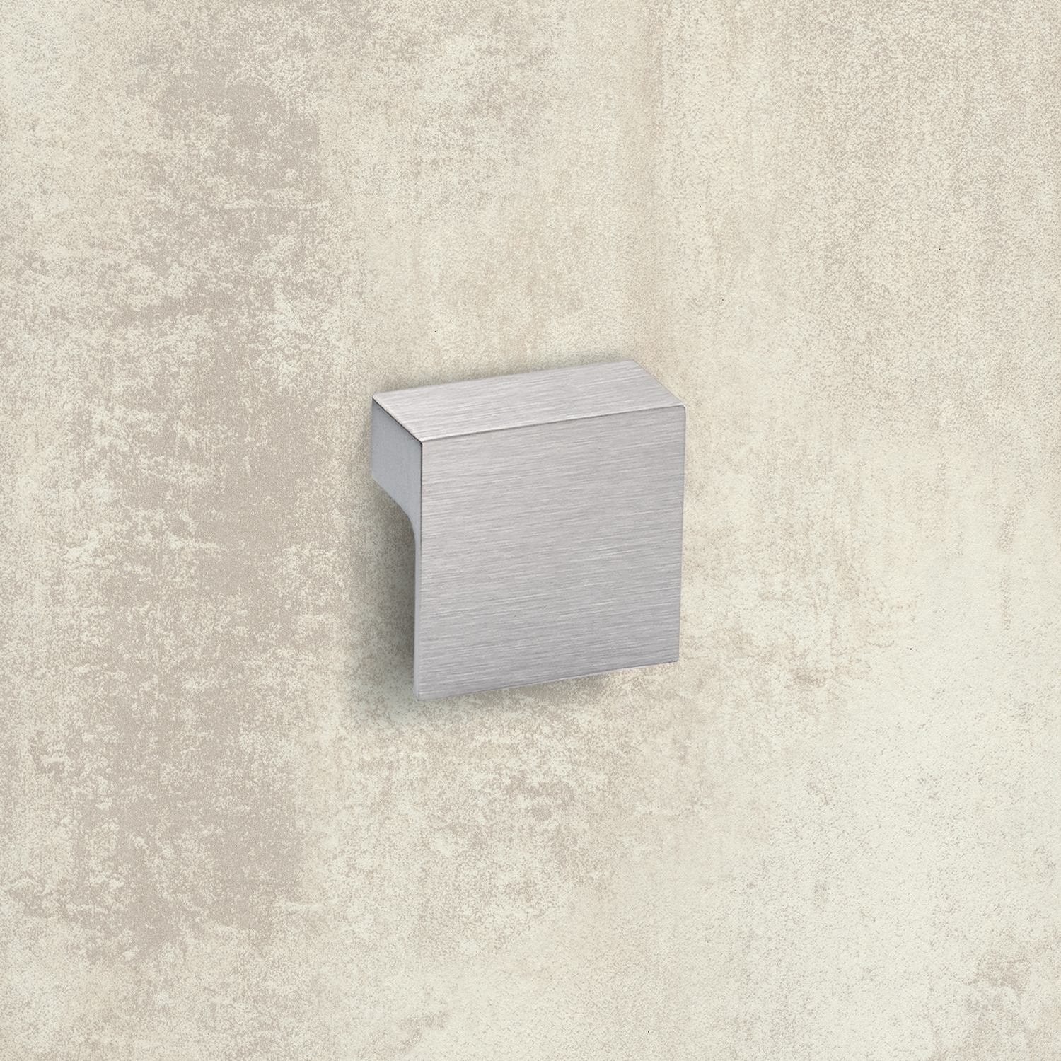 Greep Venusia, boorafstand 32, L 60 mm, B 60 mm, H 21 mm, roestvrij staal finish geborsteld