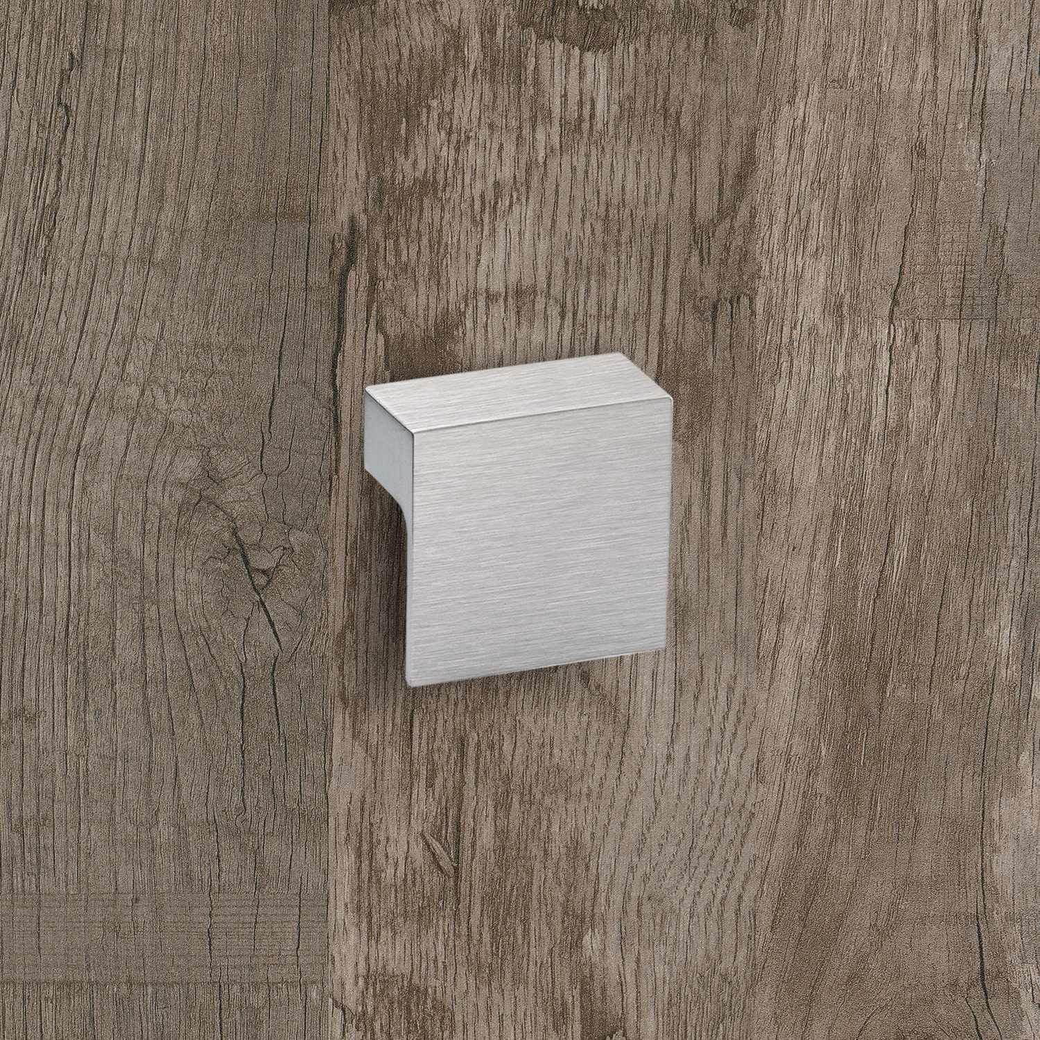 Greep Venusia, boorafstand 32, L 60 mm, B 60 mm, H 21 mm, roestvrij staal finish geborsteld