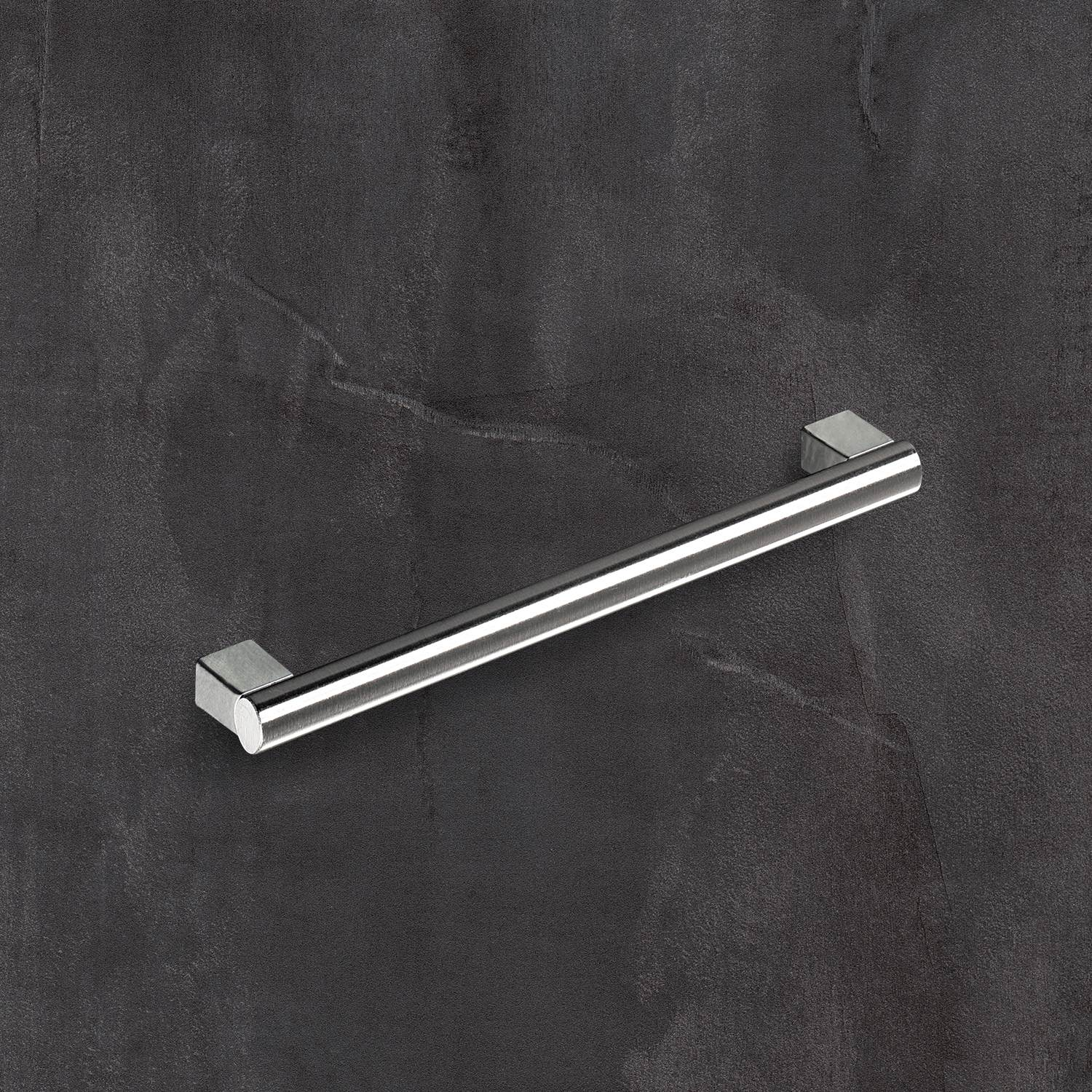 Poignée Vieste, entraxe de perçages 160, L 184 mm, H 30 mm, ø 12 mm, aspect inox brossé
