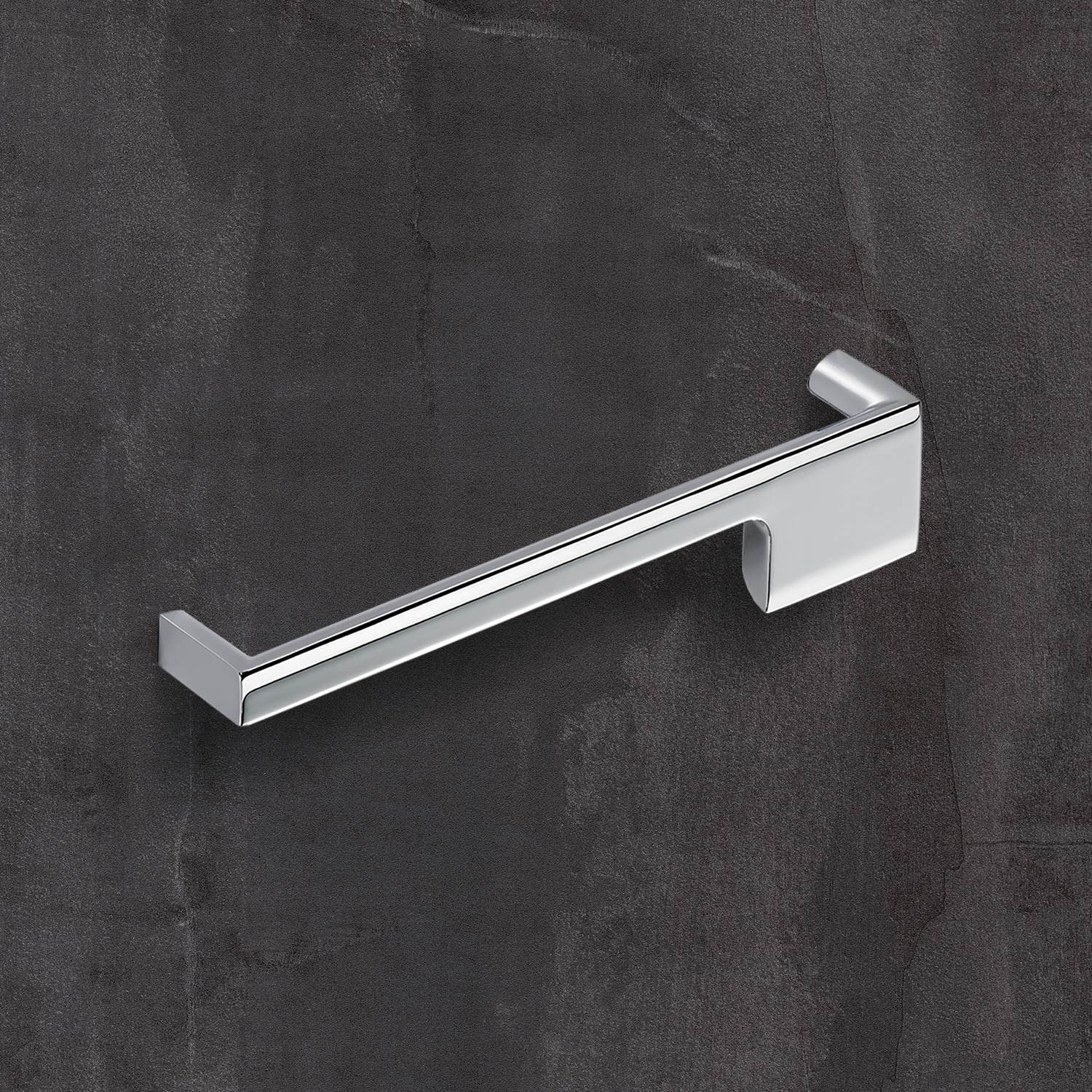 Greep Zenga links, boorafstand 192, L 201 mm, B 36 mm, H 30 mm, glans verchroomd