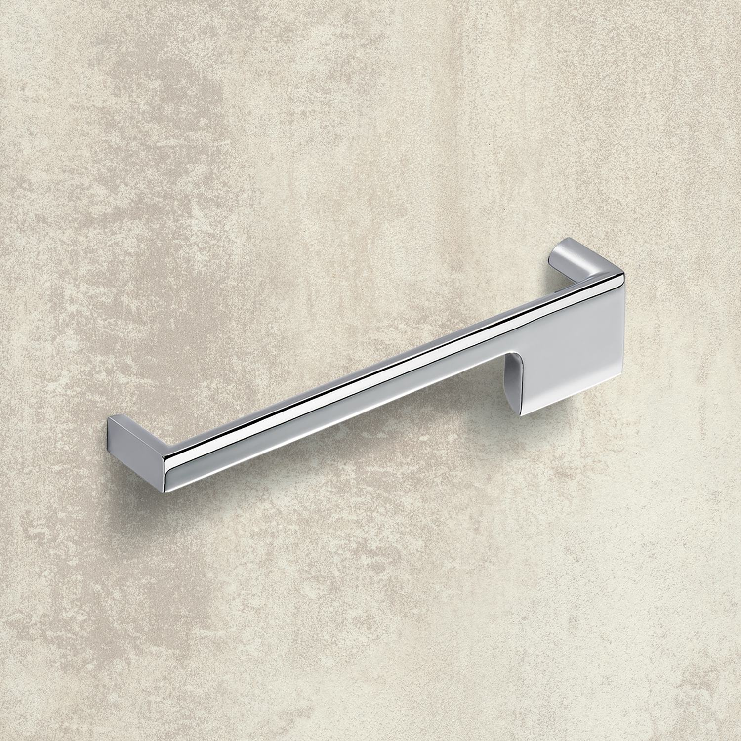 Greep Zenga links, boorafstand 192, L 201 mm, B 36 mm, H 30 mm, glans verchroomd