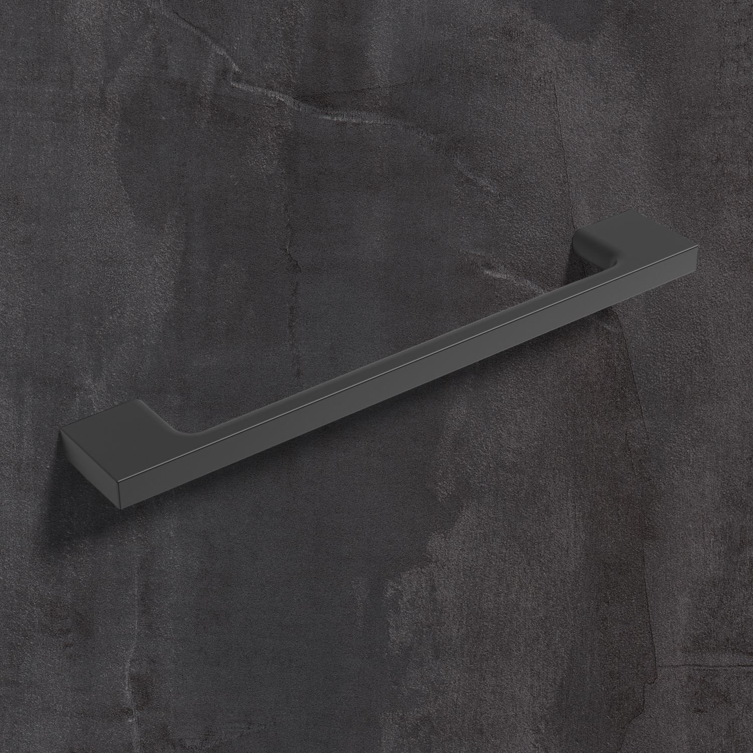 Greep Belluno, boorafstand 96, L 130 mm, B 9 mm, H 28 mm, mat zwart