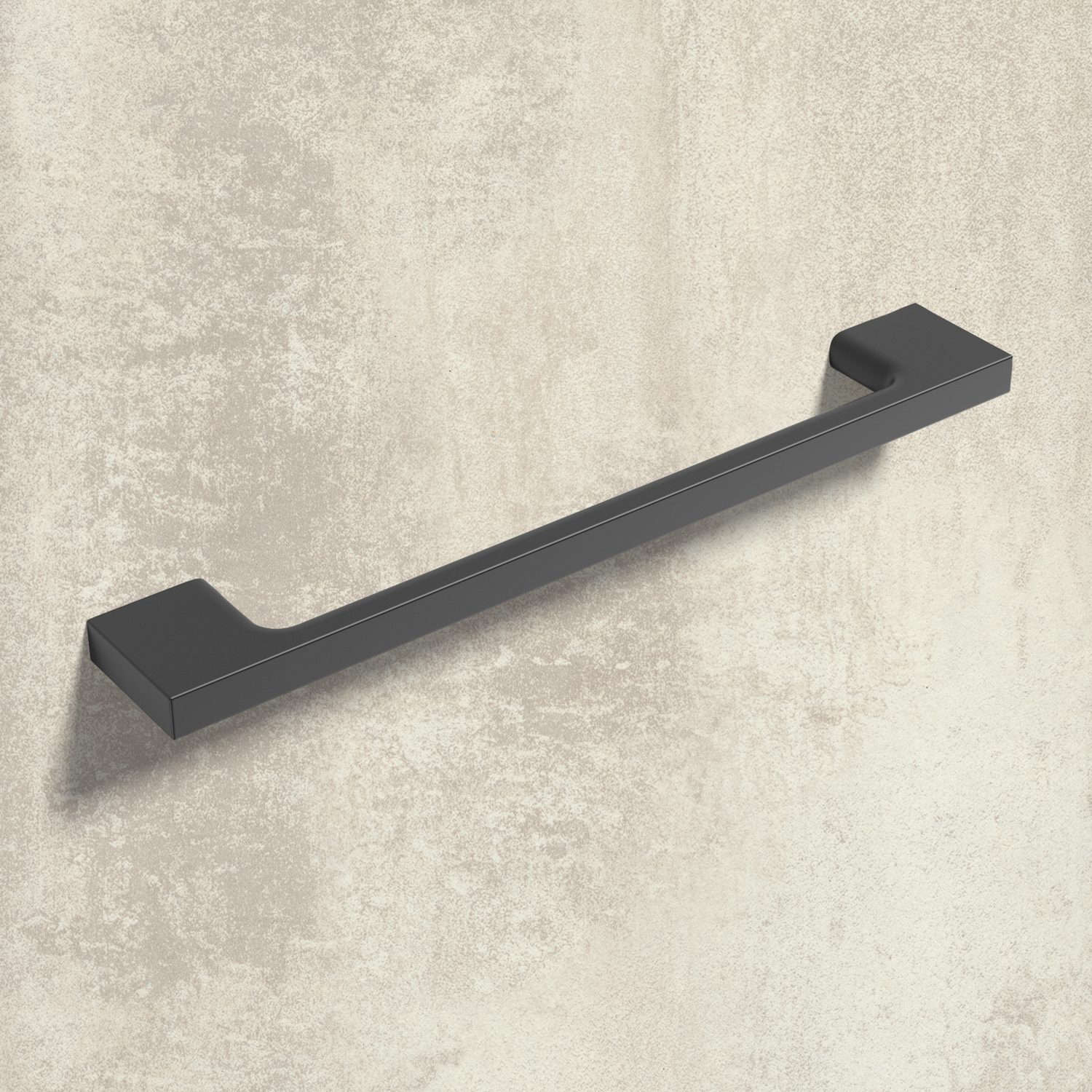 Greep Belluno, boorafstand 96, L 130 mm, B 9 mm, H 28 mm, mat zwart