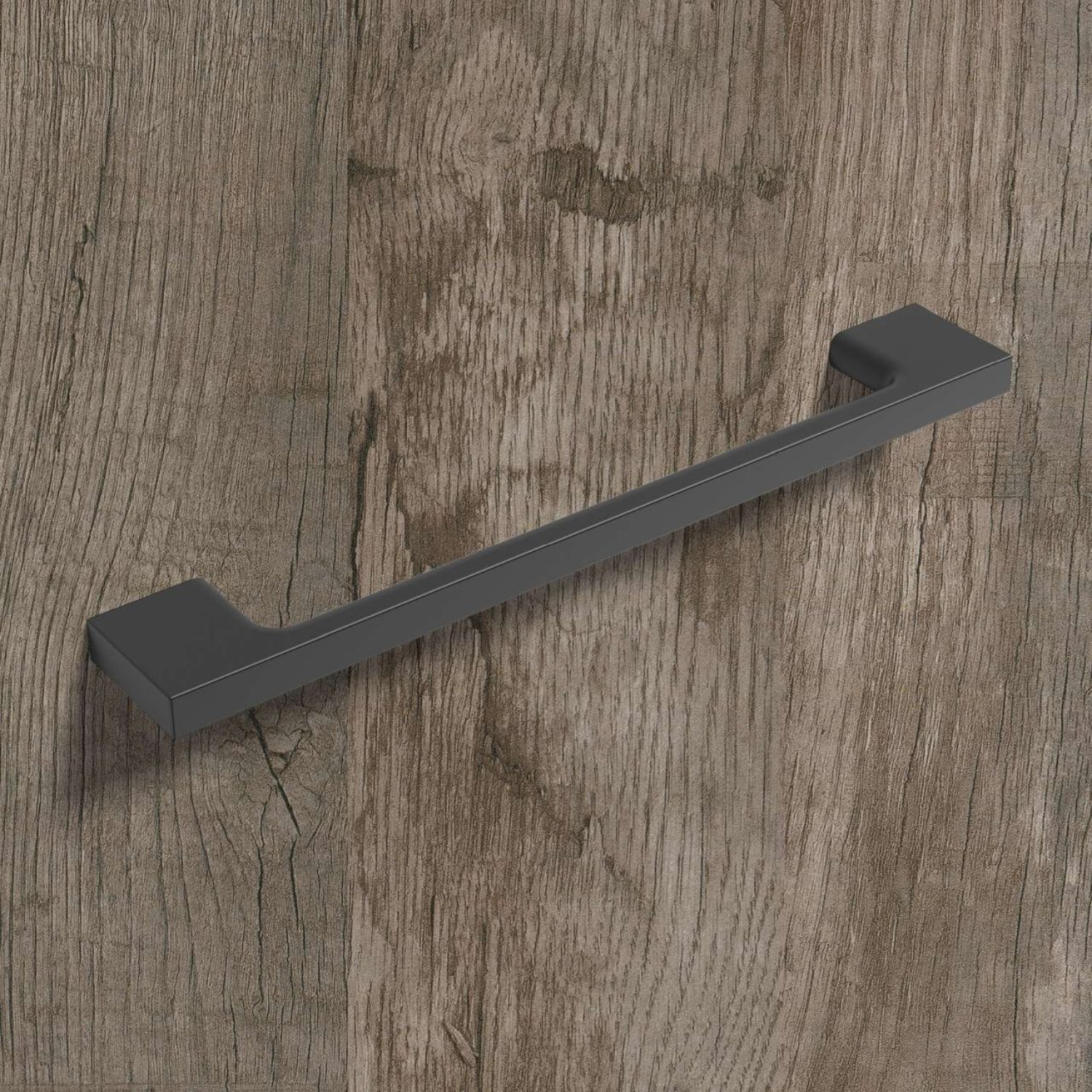 Greep Belluno, boorafstand 96, L 130 mm, B 9 mm, H 28 mm, mat zwart