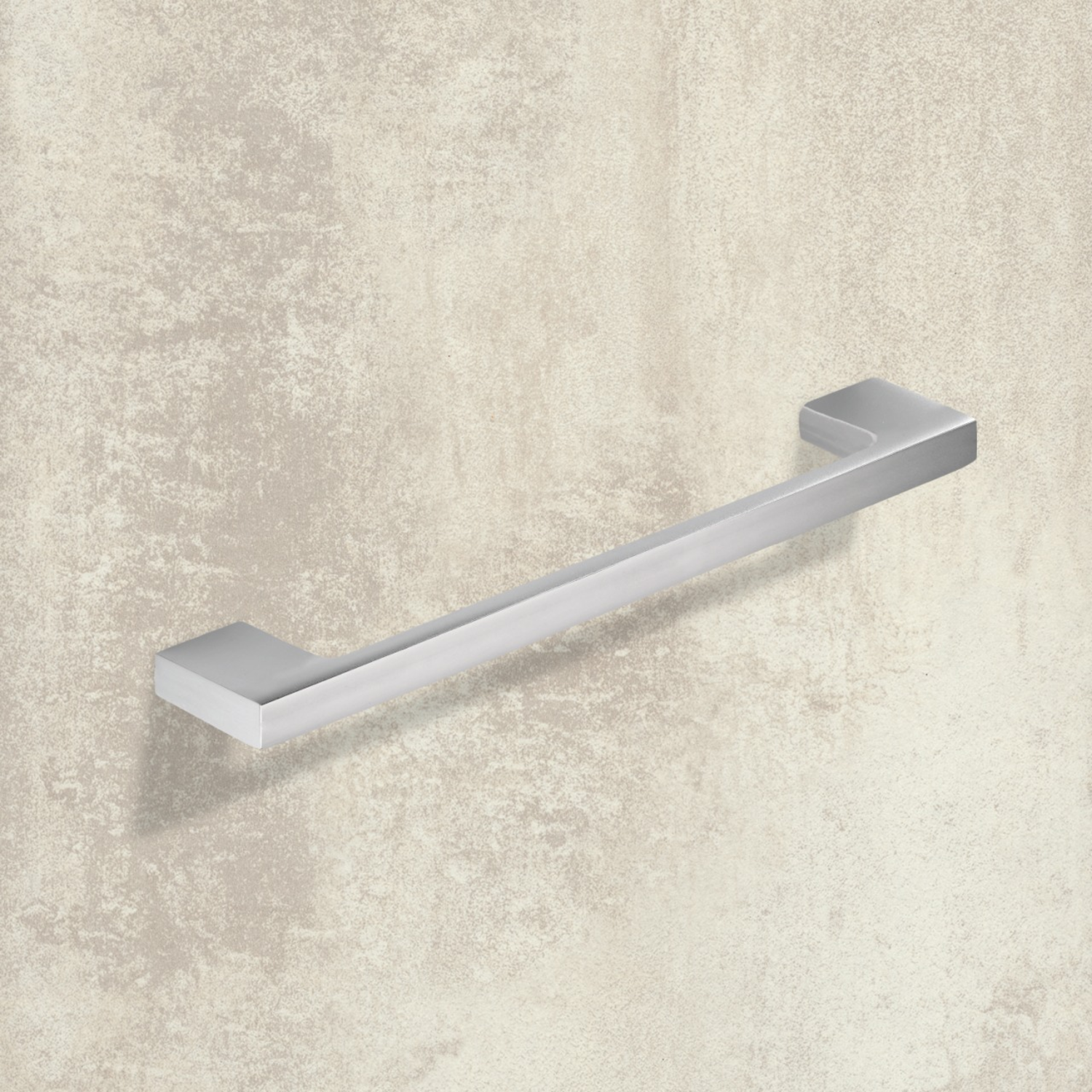 Poignée Belluno, entraxe de perçages 224 / 256 mm, L 267 mm, B 9 mm, H 30 mm, Chromé mat