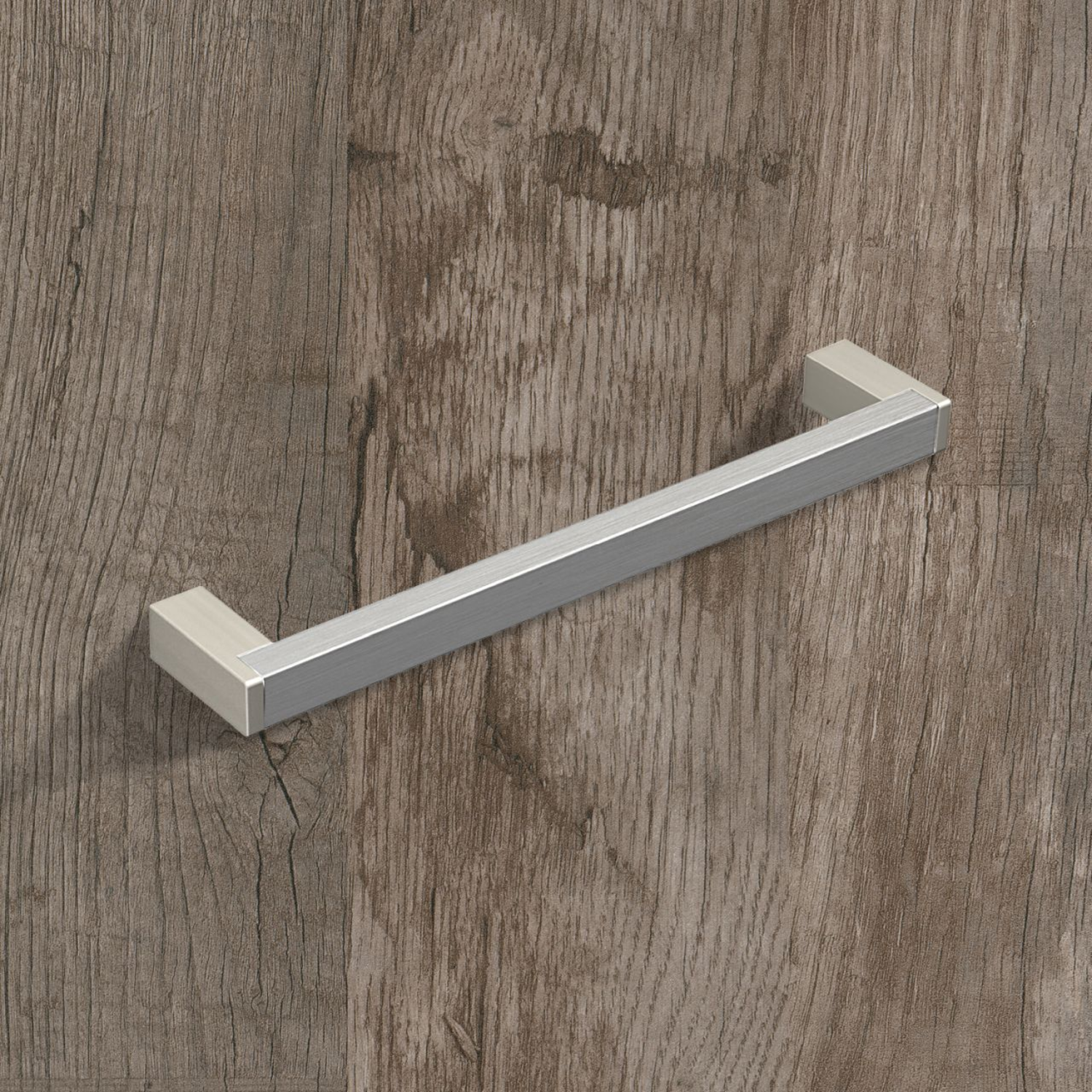 Greep Bermeo, boorafstand 160, L 173 mm, B 12 mm, H 32 mm, roestvrij staal finish geborsteld
