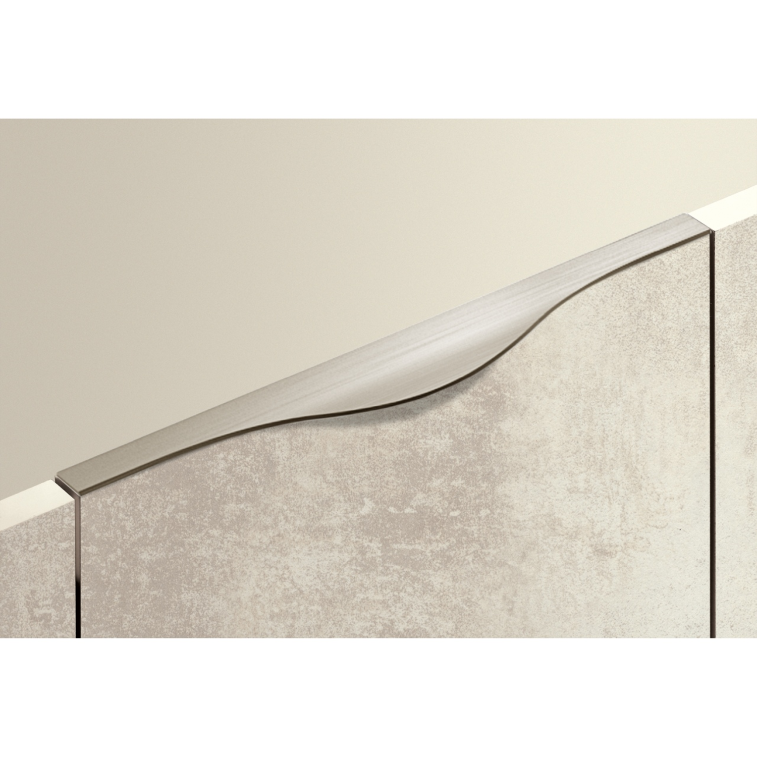 Greeplijst Codania, L 395 mm, roestvrij staal finish geborsteld