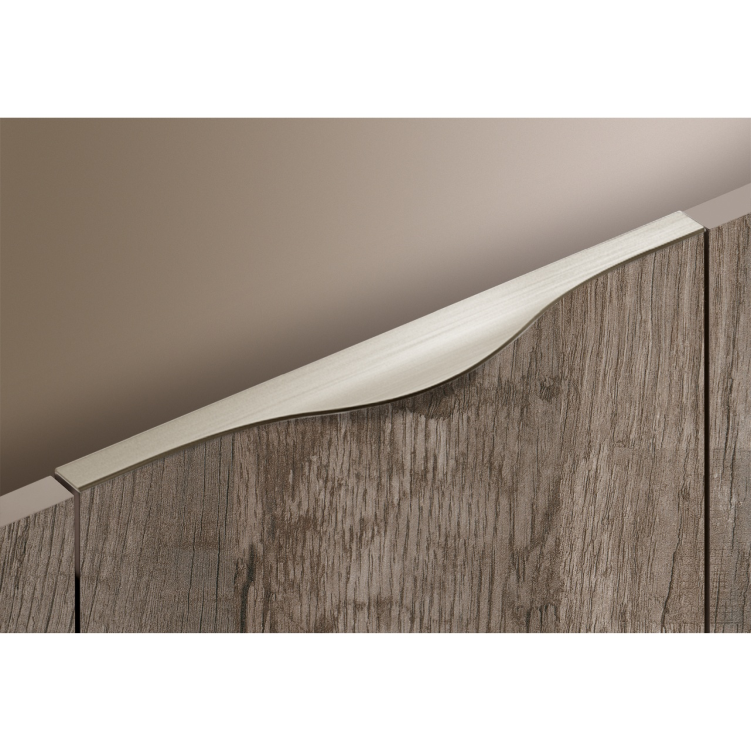 Greeplijst Codania, L 395 mm, roestvrij staal finish geborsteld