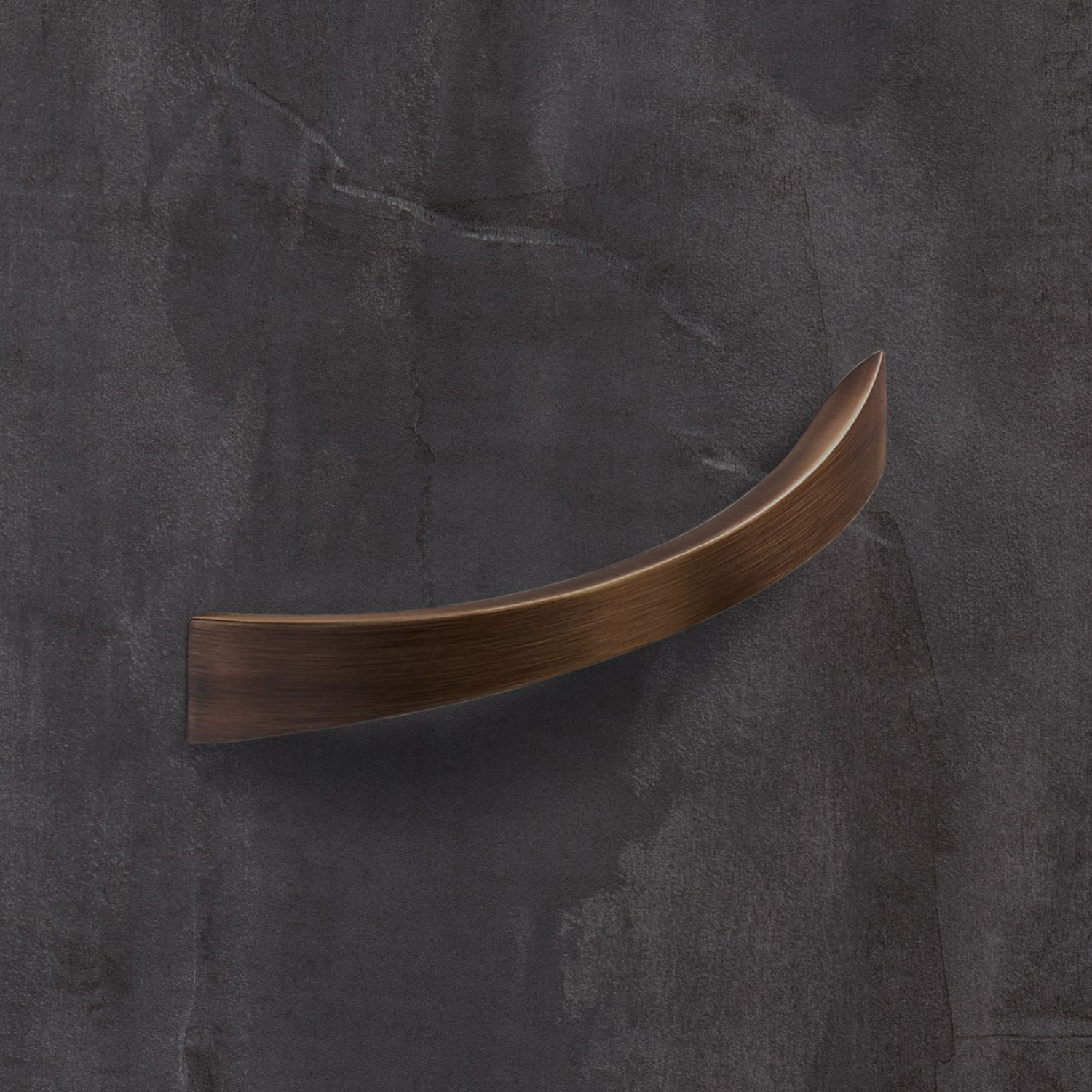 Poignée Egara, entraxe de perçages 128, L 155 mm, B 20 mm, H 30 mm, aspect bronze antique brossé