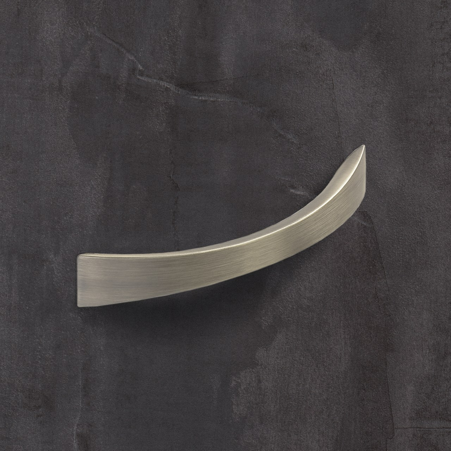 Poignée Egara, entraxe de perçages 128, L 155 mm, B 20 mm, H 30 mm, aspect étain brossé
