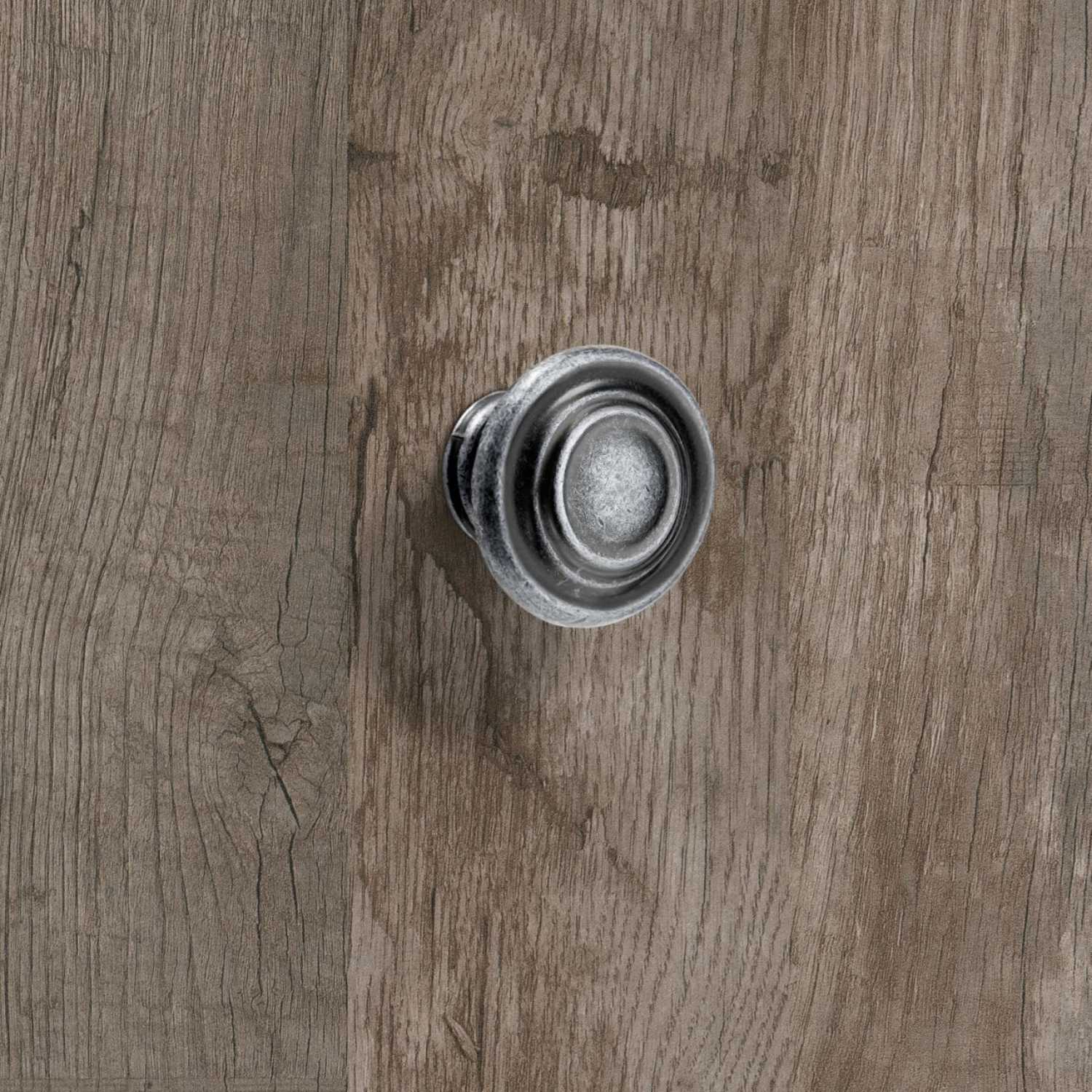 Knop Essa, H 25 mm, ø 32 mm, tinkleurig antiek