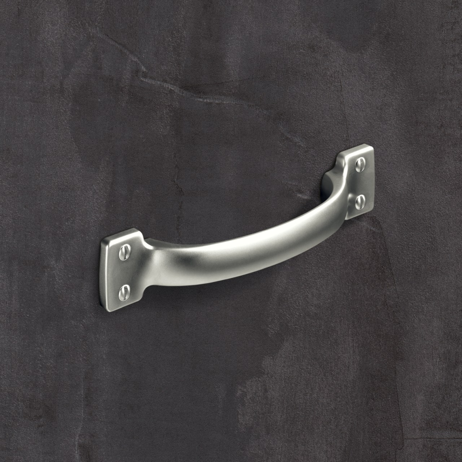 Poignée Flavia, entraxe de perçages 96, L 145 mm, B 28 mm, H 28 mm, aspect étain