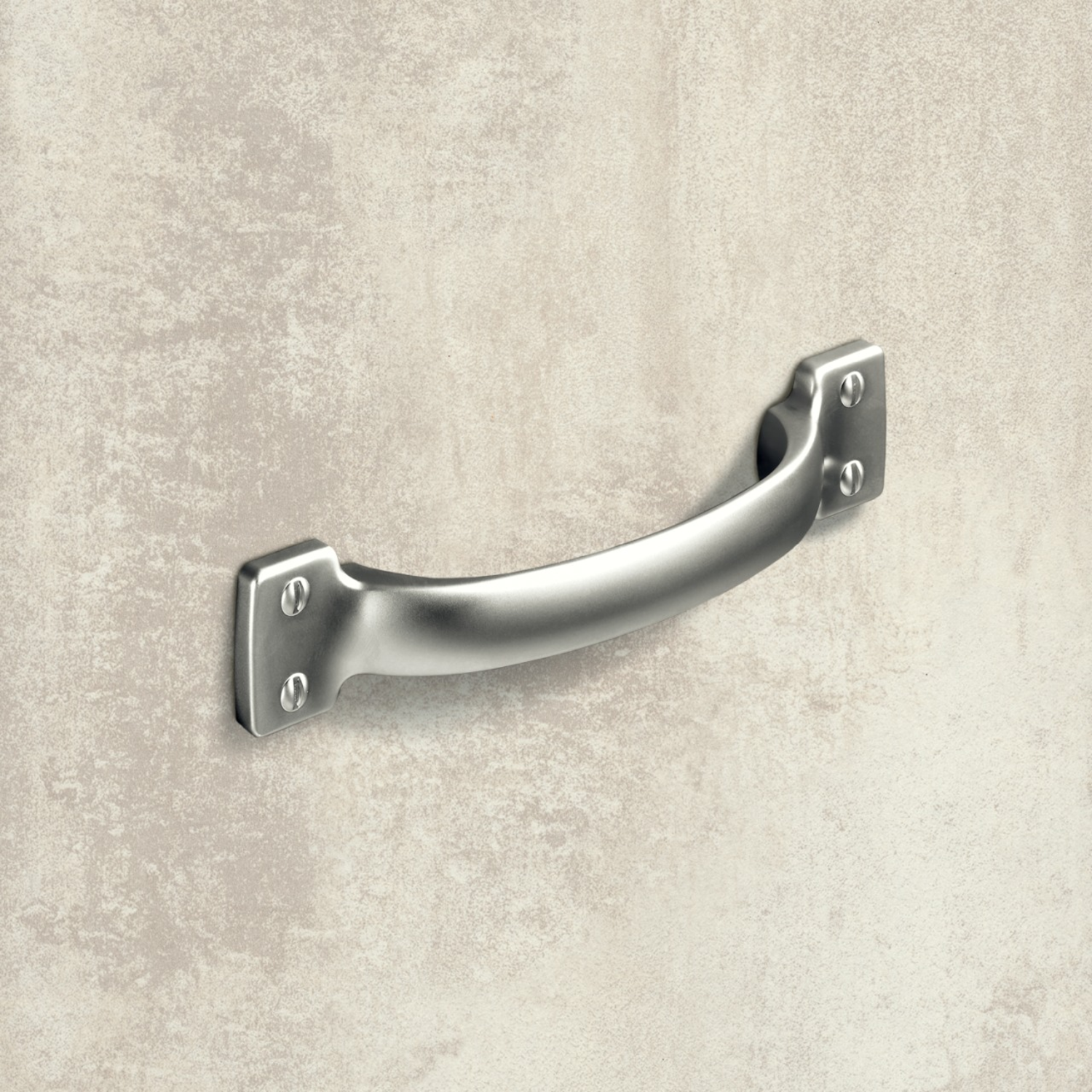 Poignée Flavia, entraxe de perçages 96, L 145 mm, B 28 mm, H 28 mm, aspect étain