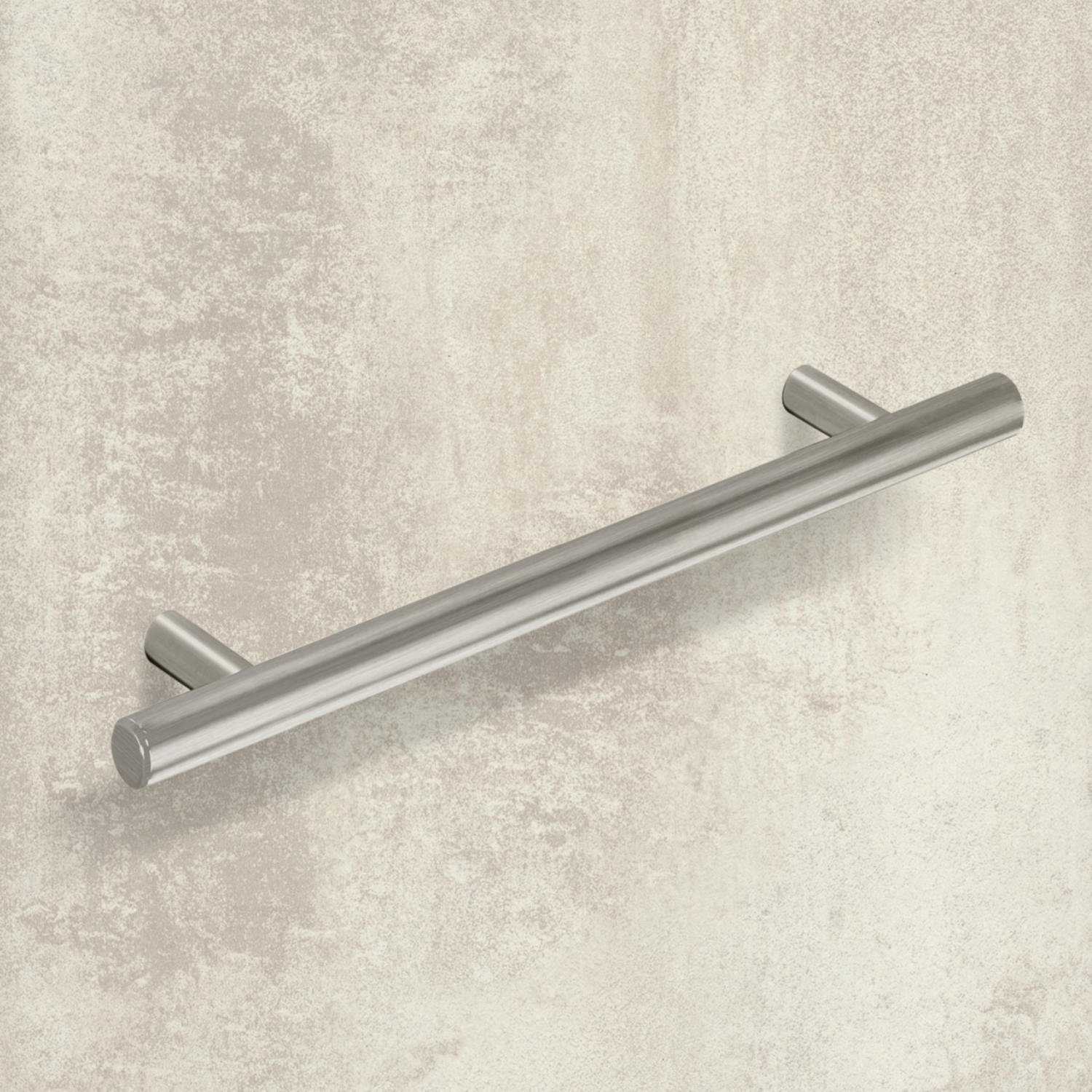 Poignée barre Hale, entraxe de perçages 128, L 188 mm, H 35 mm, ø 12 mm, aspect inox brossé