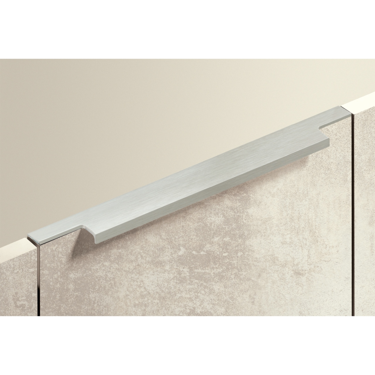 Poignée profil Lamezia, L 295 mm, B 39 mm, aspect inox brossé