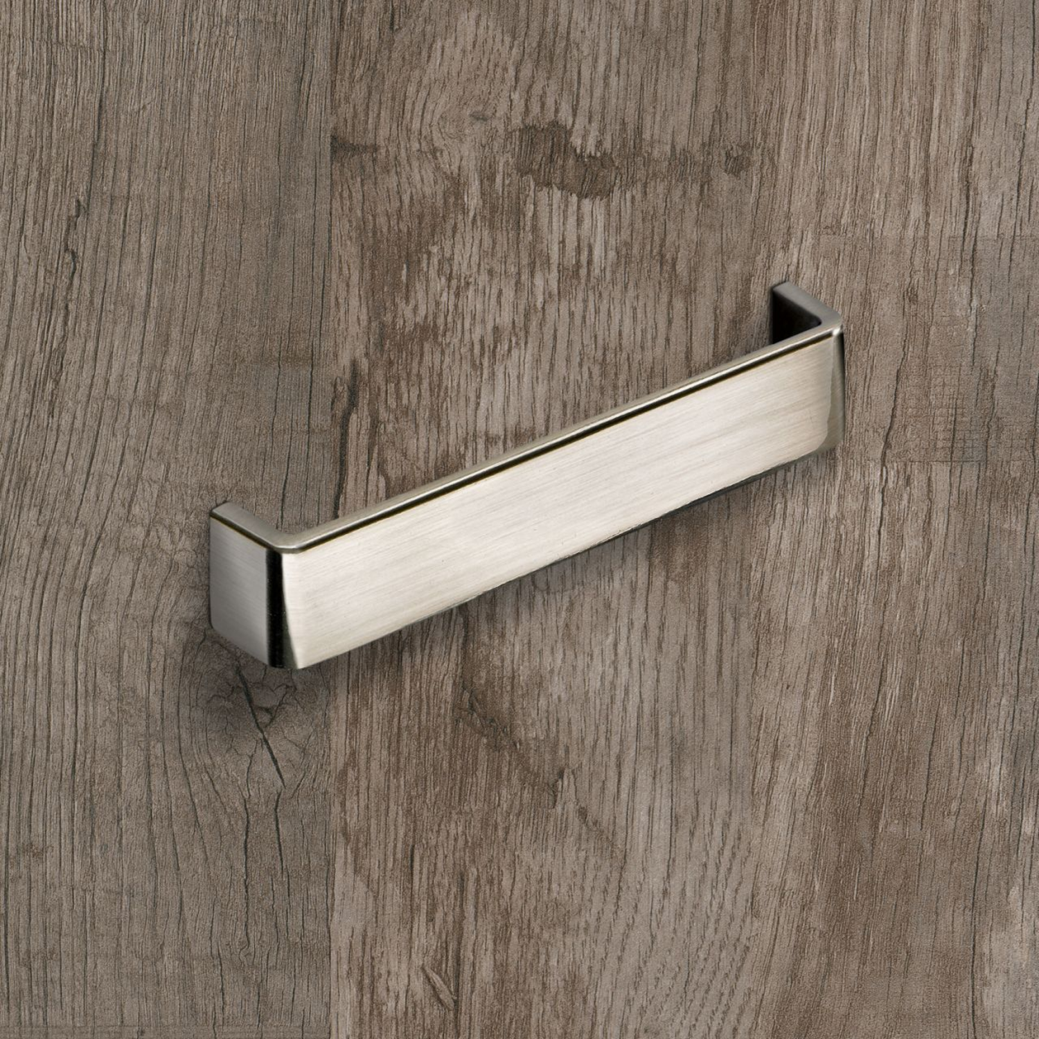 Poignée Lucca, entraxe de perçages 160, L 168 mm, B 28 mm, H 30 mm, aspect inox brossé
