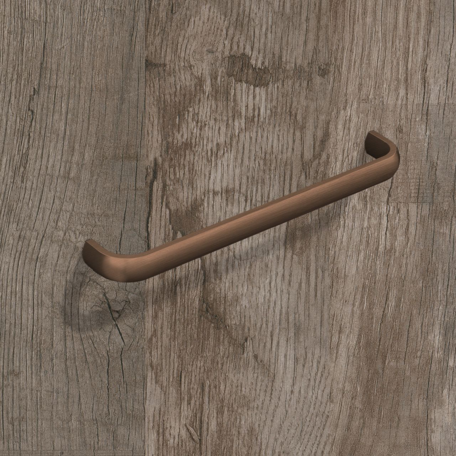 Poignée Naila, entraxe de perçages 96, L 103 mm, B 12 mm, H 26 mm, brun métal brossé