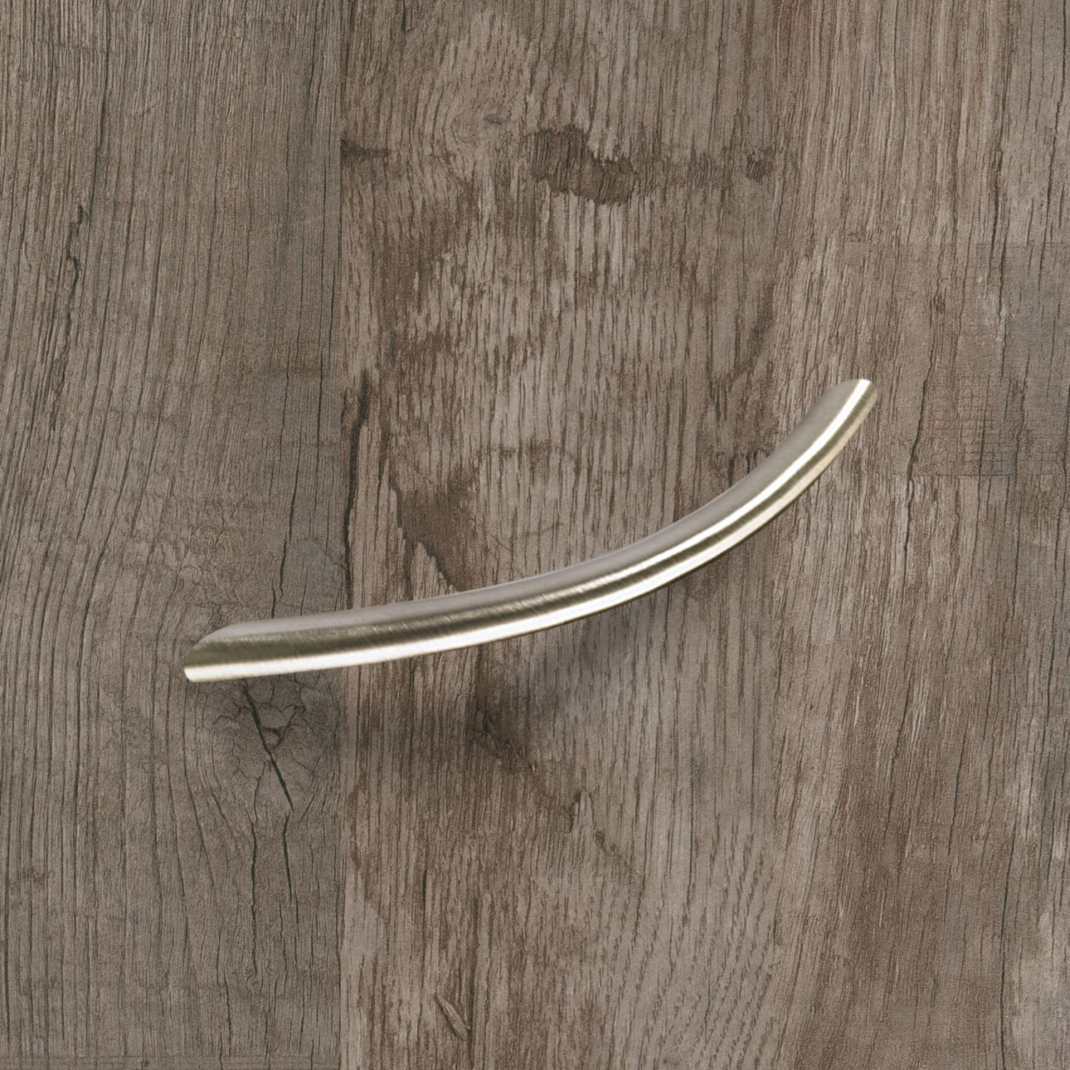 Poignée Nicia, entraxe de perçages 224, L 258 mm, H 32 mm, ø 10 mm, aspect inox brossé