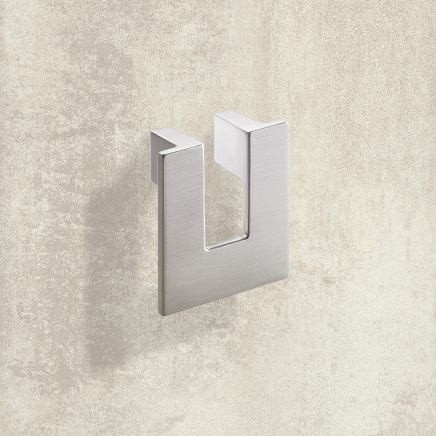 Poignée Vigilia, entraxe de perçages 32, L 60 mm, B 60 mm, H 24 mm, aspect inox brossé
