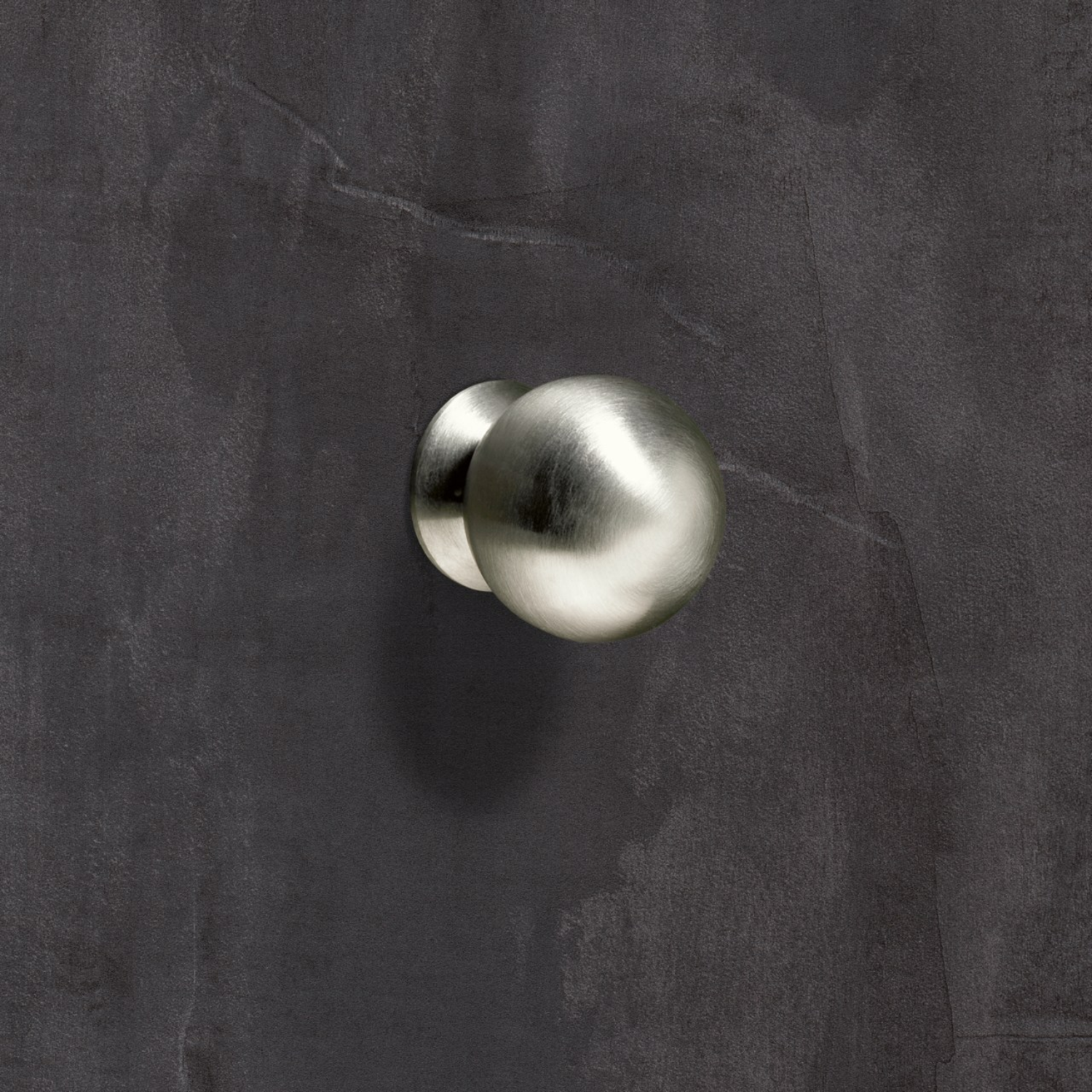Bouton Serbinum, H 28 mm, ø 25 mm, Inox brossé