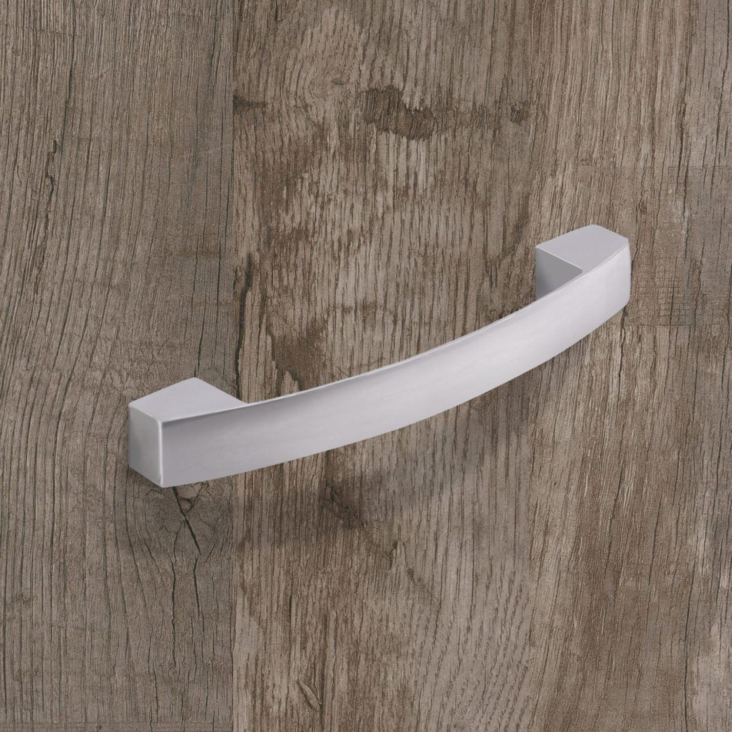 Poignée Vantania, entraxe de perçages 128, L 144 mm, B 14 mm, H 27 mm, Chromé mat