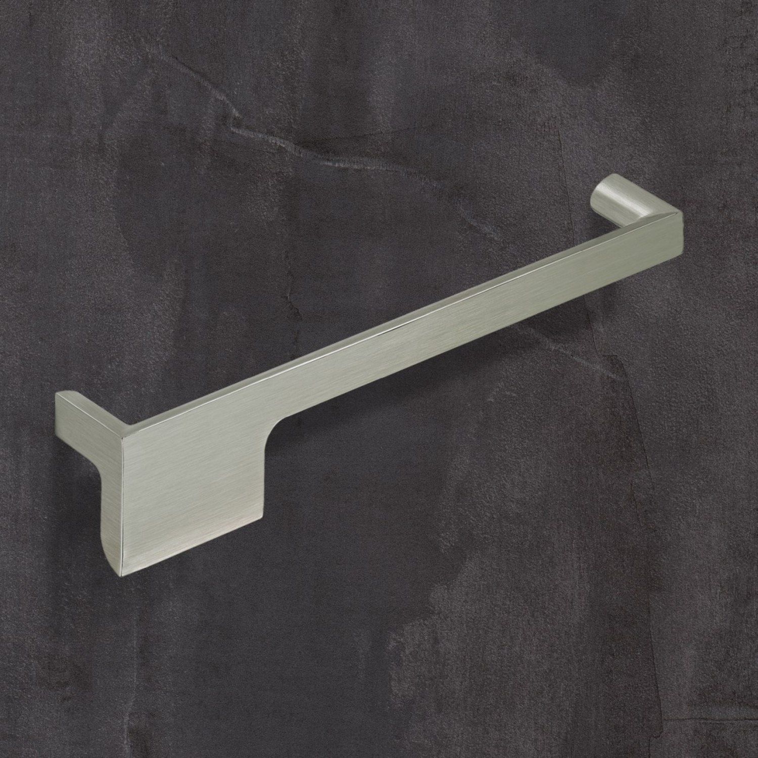 Poignée Zenga à droite, entraxe de perçages 192, L 201 mm, B 36 mm, H 30 mm, aspect inox brossé
