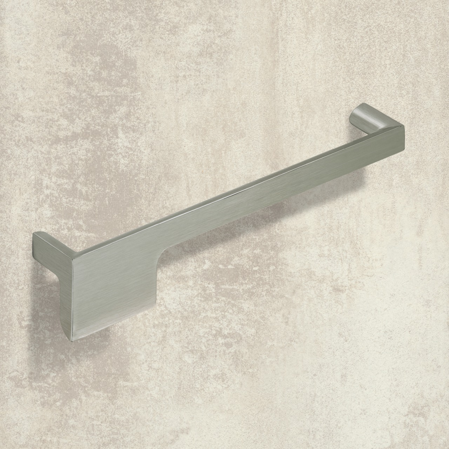 Poignée Zenga à droite, entraxe de perçages 192, L 201 mm, B 36 mm, H 30 mm, aspect inox brossé