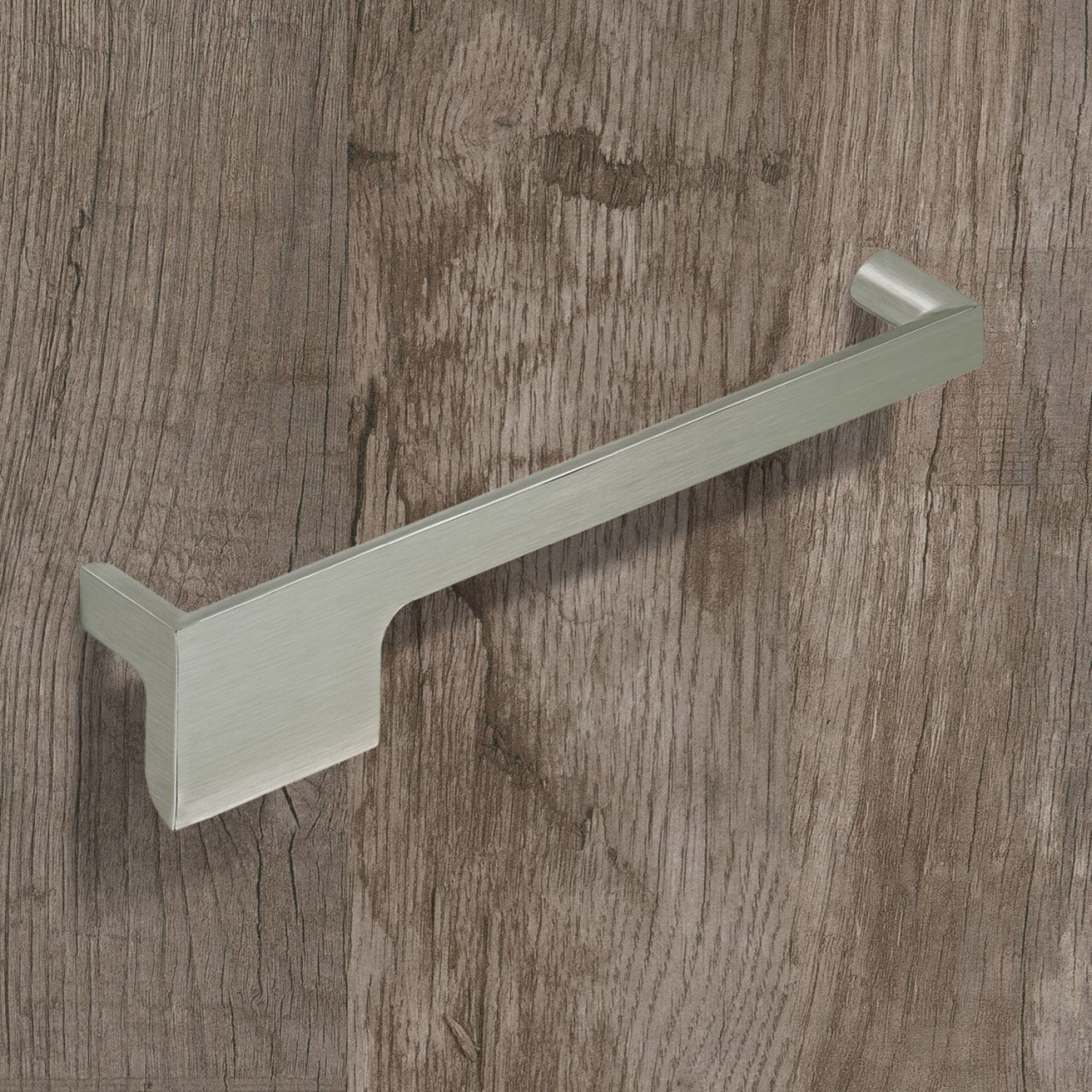 Poignée Zenga à droite, entraxe de perçages 192, L 201 mm, B 36 mm, H 30 mm, aspect inox brossé