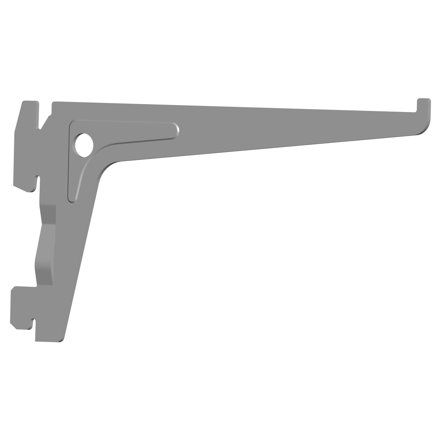 Support simple element gris 150mm 