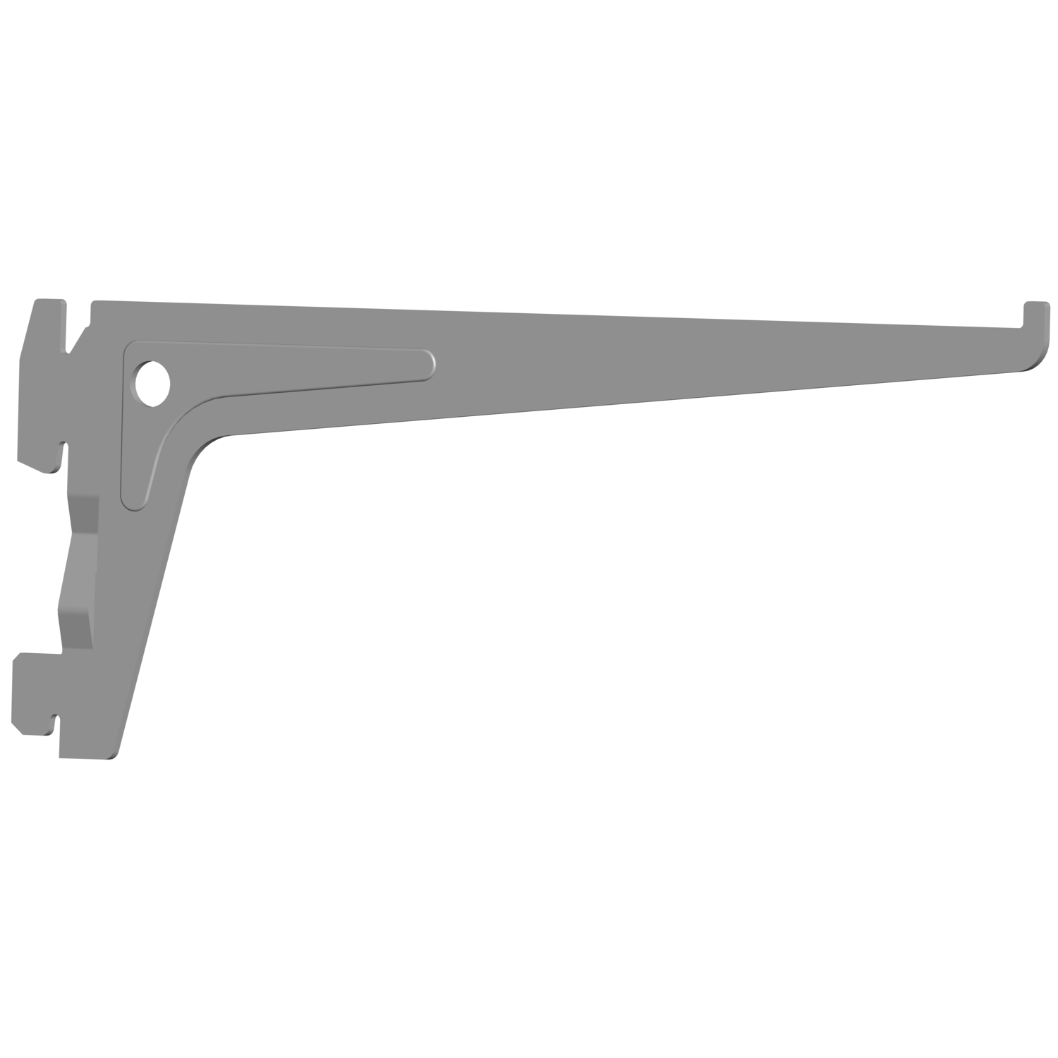 Support simple element gris 200mm 