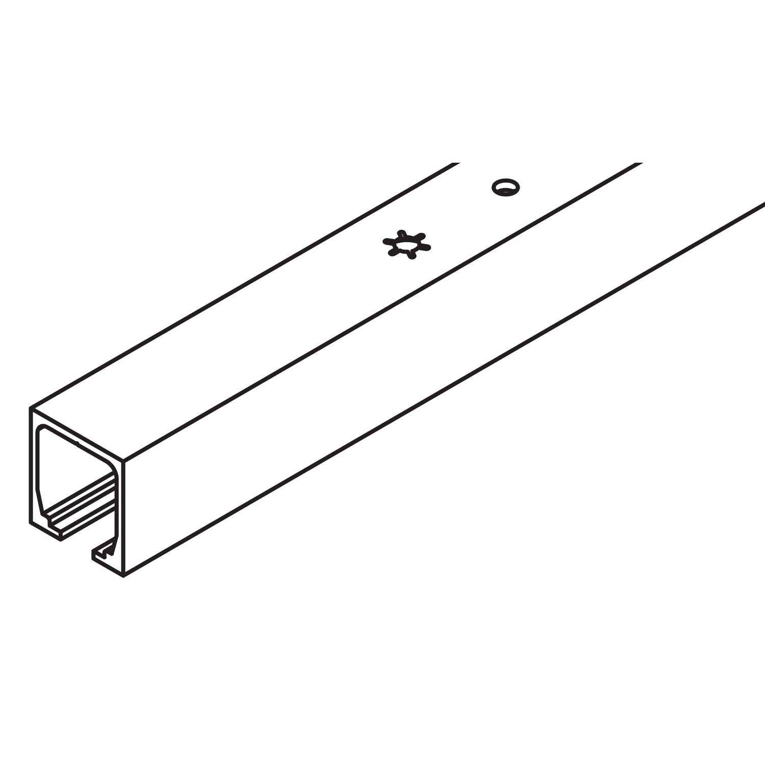 Hawa Junior 40 rail l.3000mm 