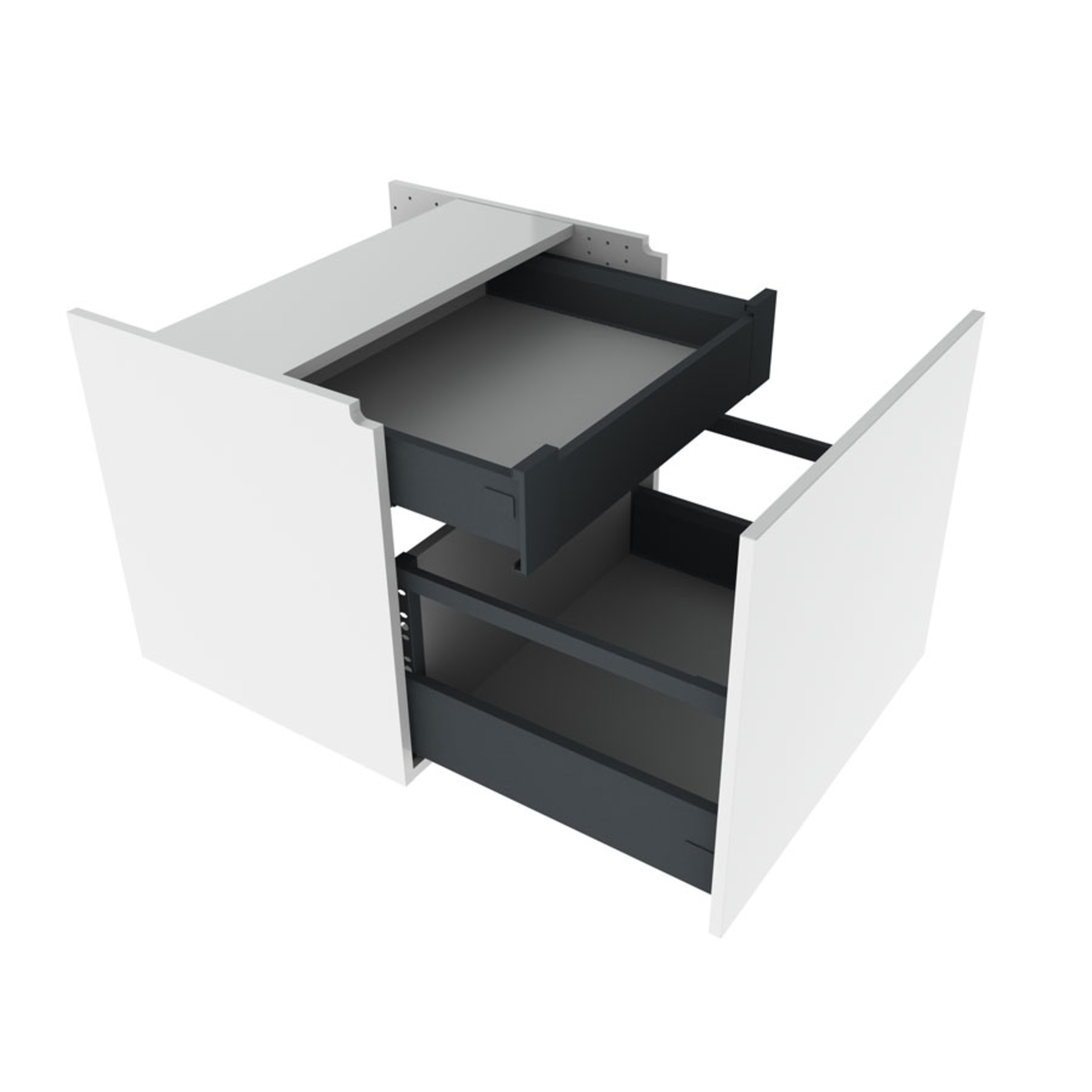 Hangkast met lades, 80,0cm