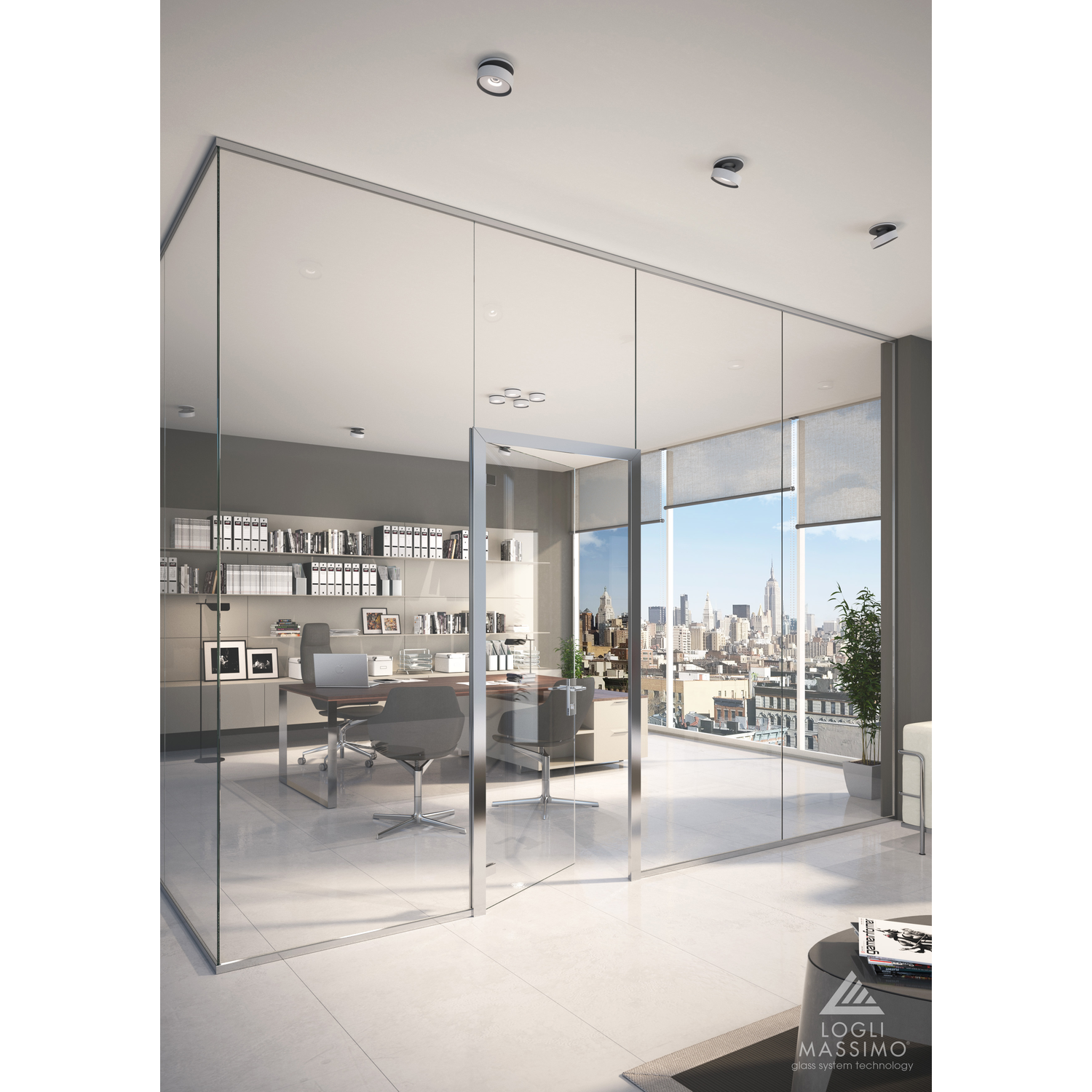Charnière mur/verre, retour ressort, poids p. 50 kg, v. 10/13.5, B80 H100, effet inox brossé