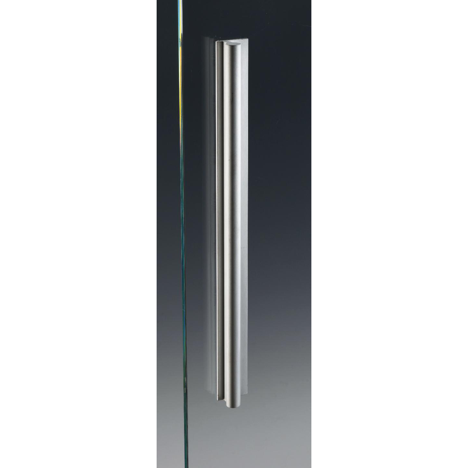 Handgreep met bevestiging VHB, B35 H27.5 L530, mat aluminium
