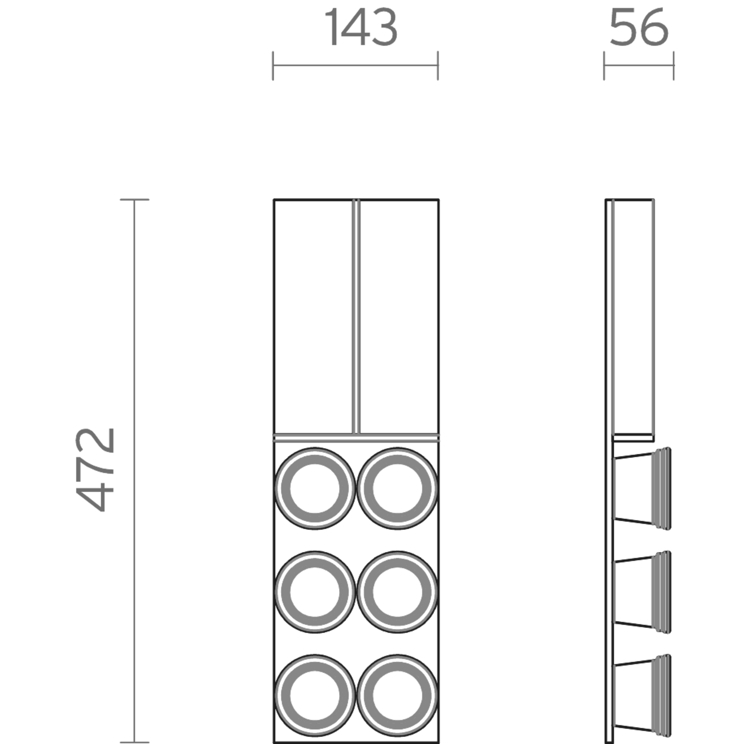 Fit support èpices V1 noir (A)