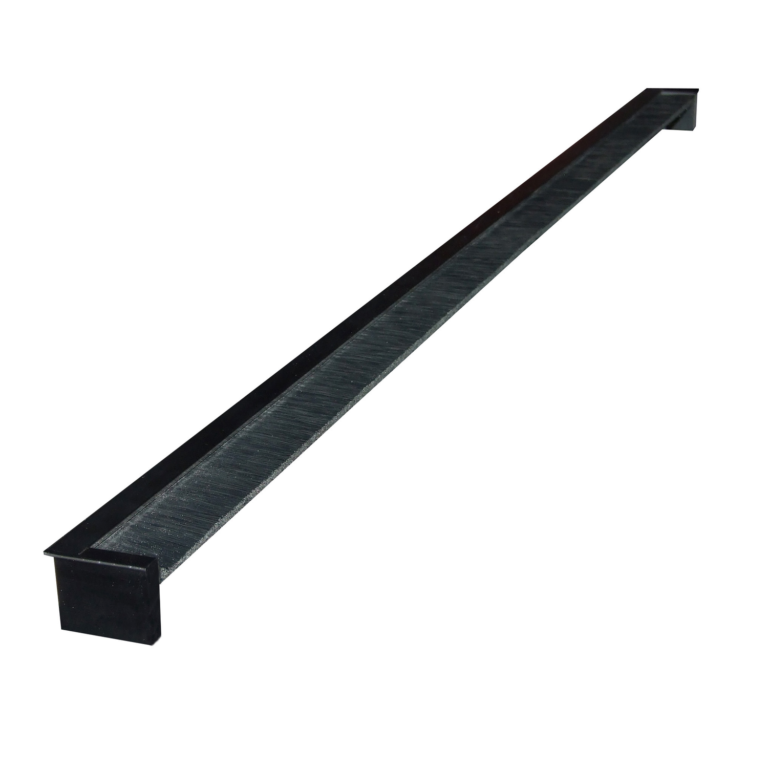 Kabeldoorvoer Exit zwart 400x34x25mm met borstel