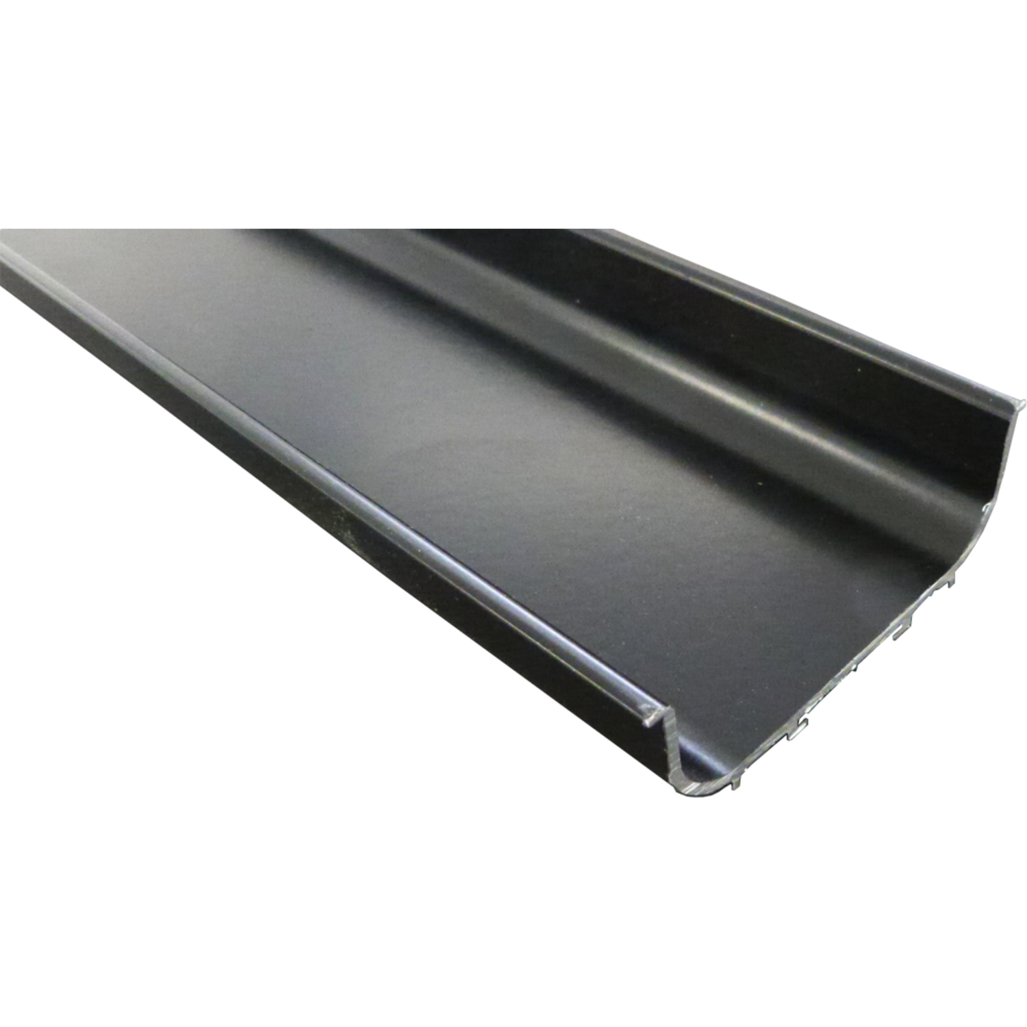 Profil poignee en C alu noir mat r9005 5000mm 