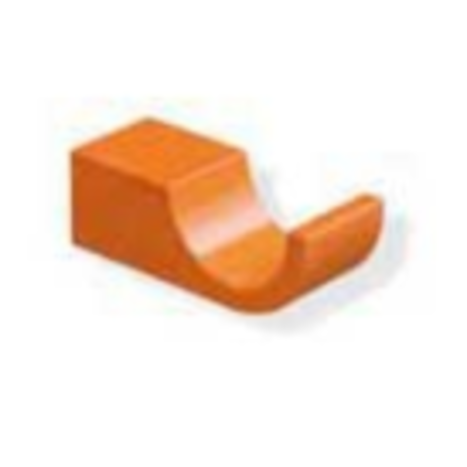 Hewi 800.90.01090 enkele haak 50mm oranje