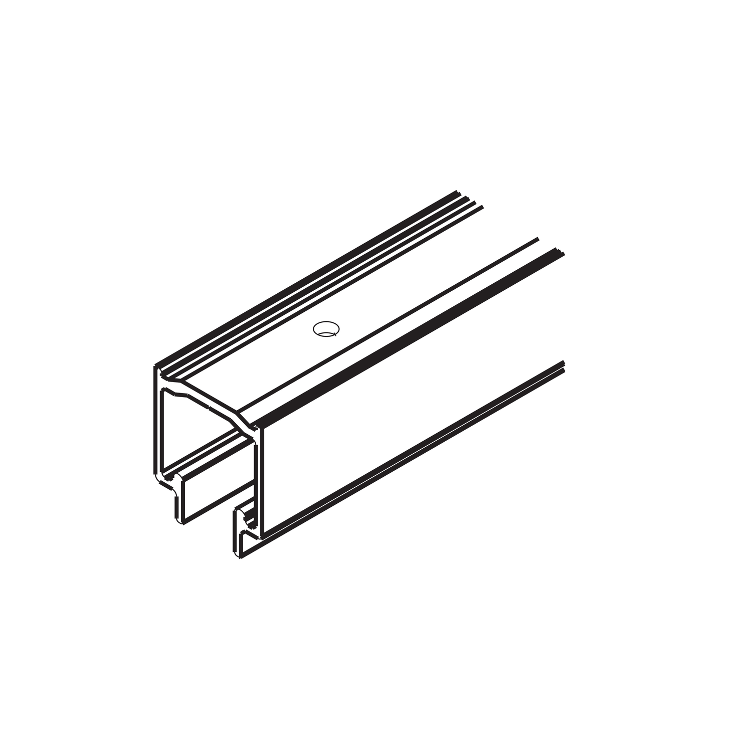 Hawa Variofold/Centerfold 80 H looprail 600mm