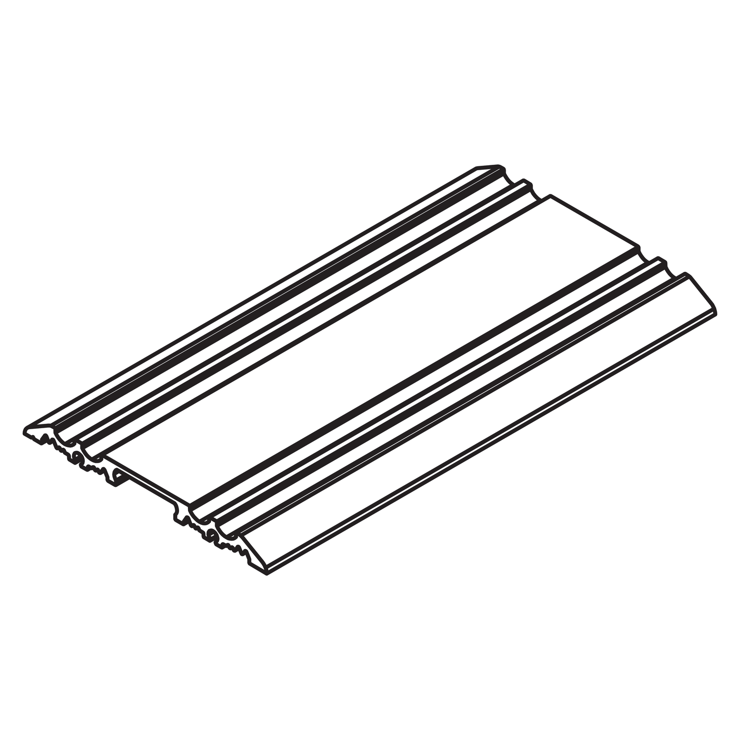 Hawa rail de guidage double l6000mm alu 