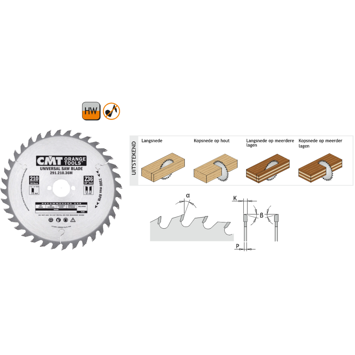 Lames de scie univer.pr machines port.  d=190f=festoolffk=2.6p=1.6z32<°=10°q=hw