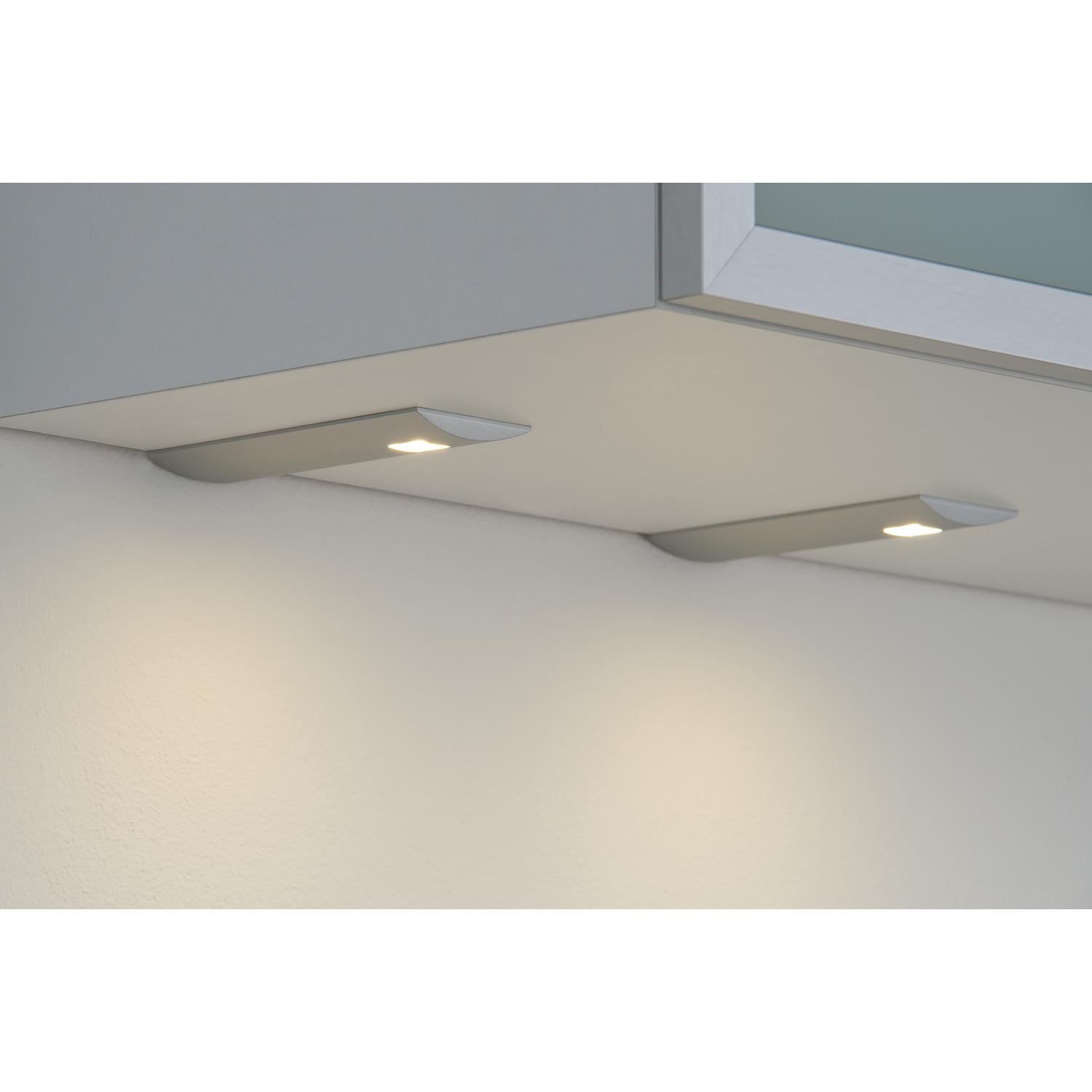 Set 2 d'lau led rond sousencastré 3W 3200K inox look Touch 10W avec dimmertransfo