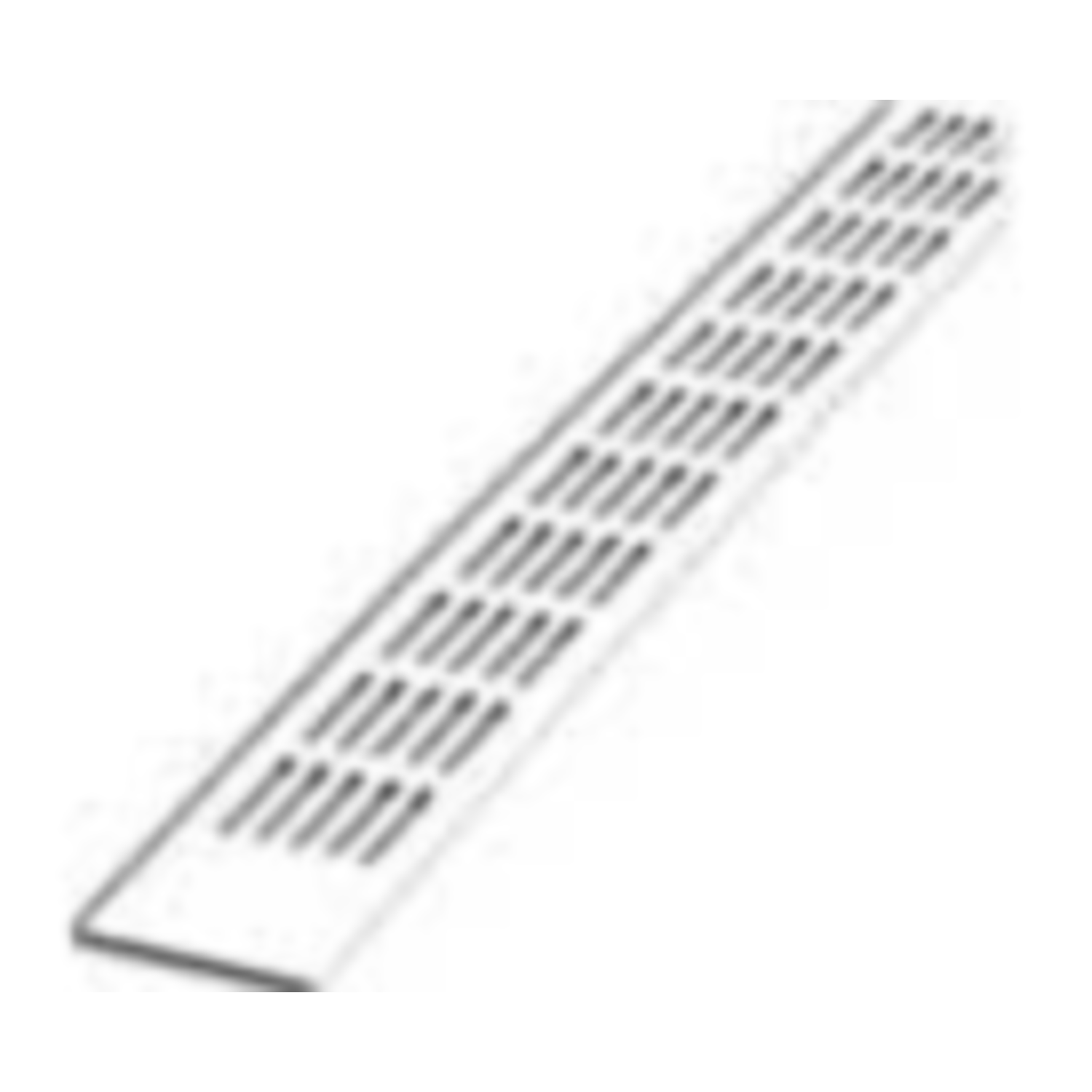 Grille d'aerat. 381/100 blanc 300mm  