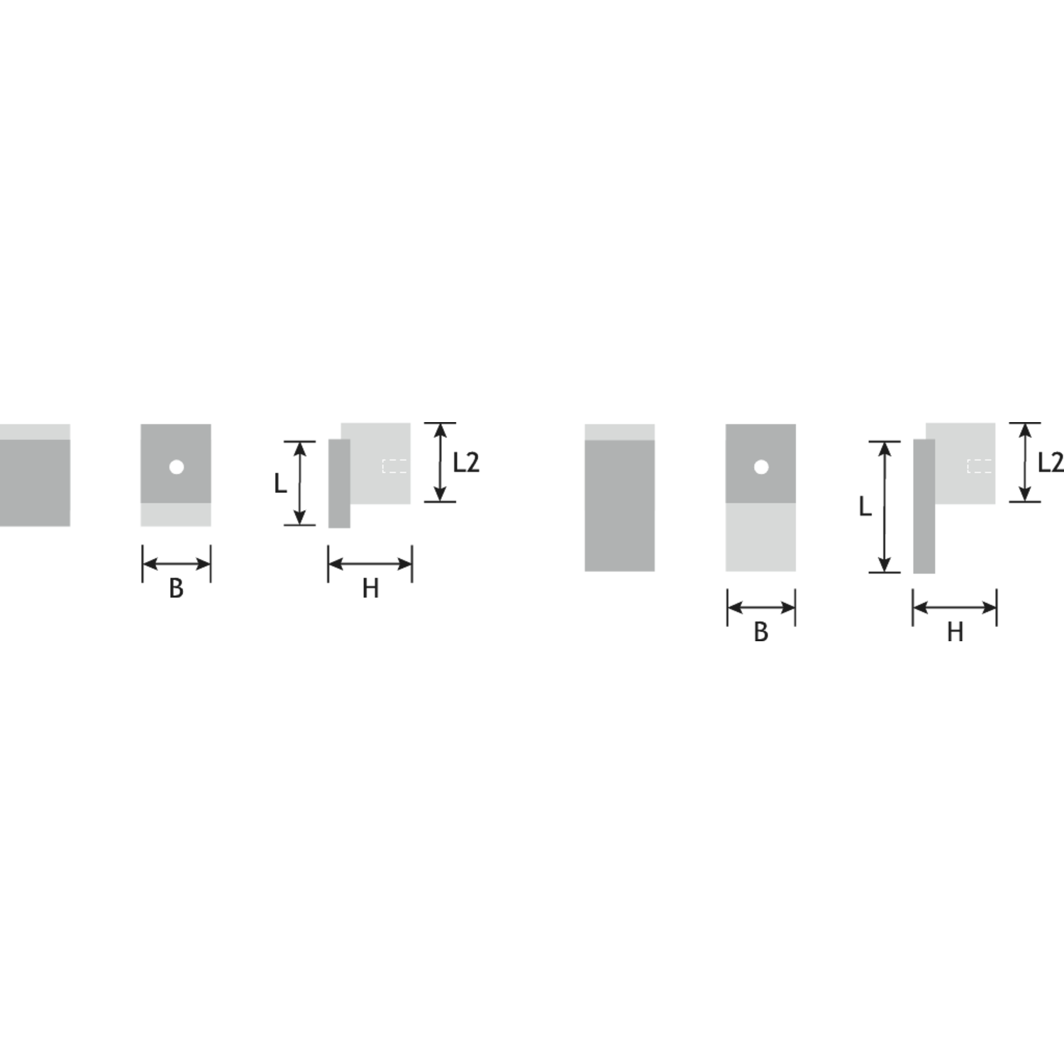 Bouton electum 102 alu chrome 25x23xh50mm 