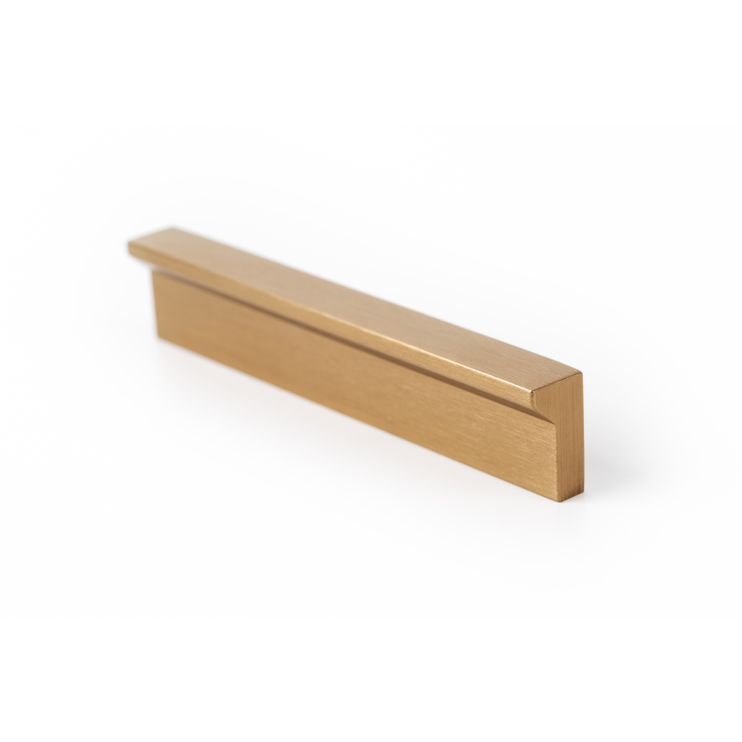 Poignée ANGLE BA96-128-160 L200 aluminium brossé foncé laiton
